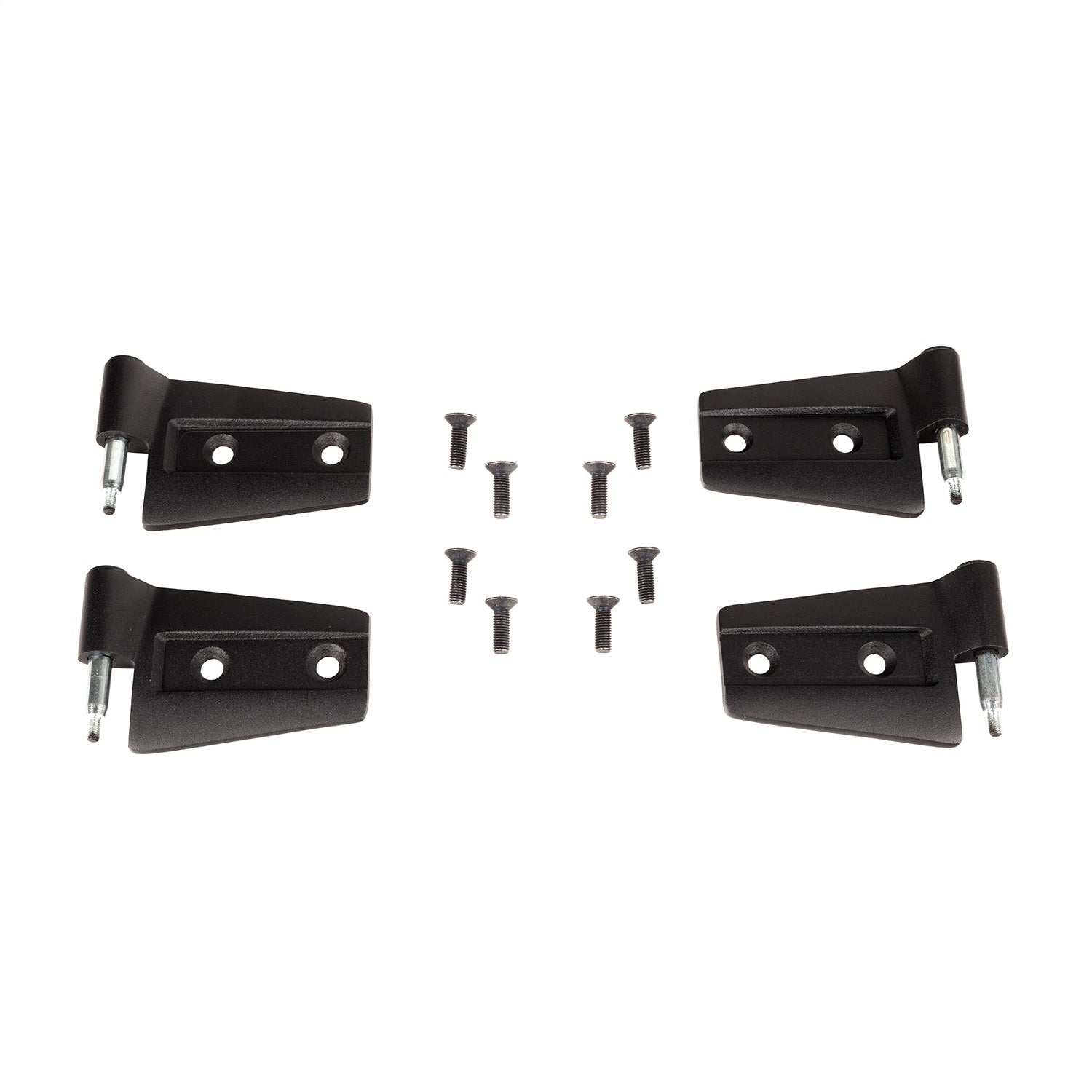 Rugged Ridge 11202.31 Door Hinge Kit; Front; Rear; Black; 4 Piece; Rugged Ridge 11202.31