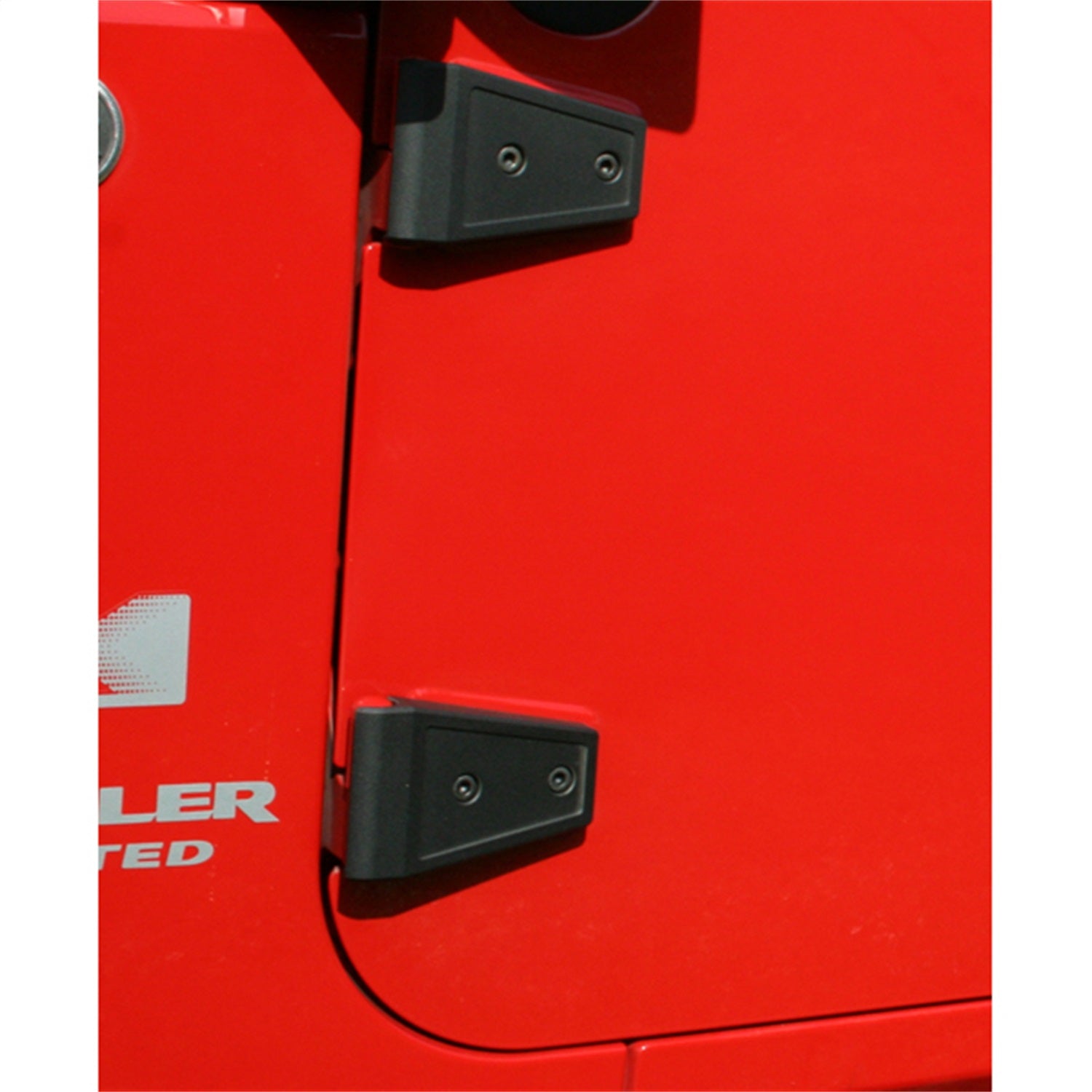 Rugged Ridge 11205.10 Door Hinge Cover; Pair; Textured Black; Rugged Ridge 11205.10