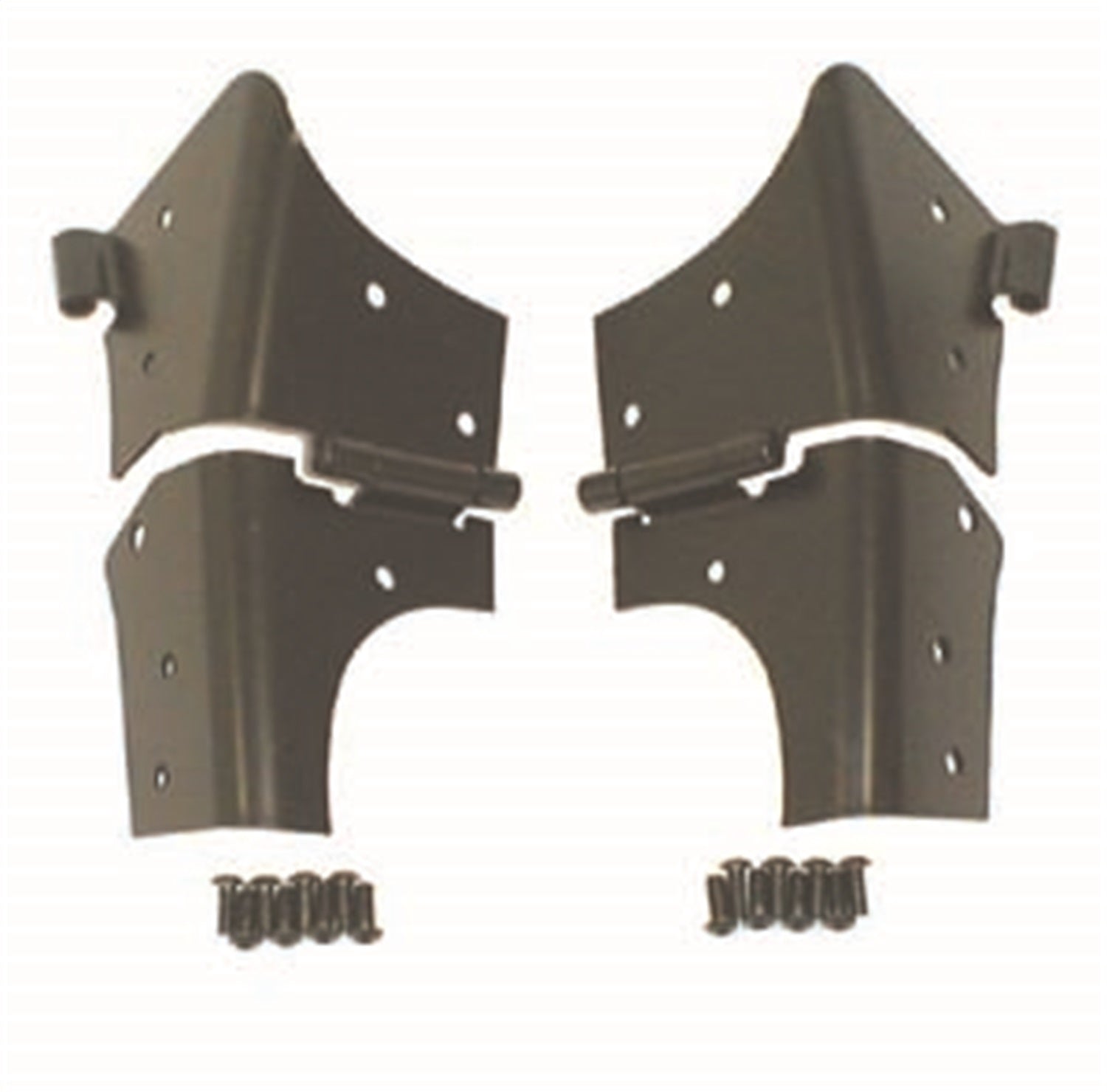 Rugged Ridge 11209.02 Windshield Hinge; Pair; Black; Rugged Ridge 11209.02