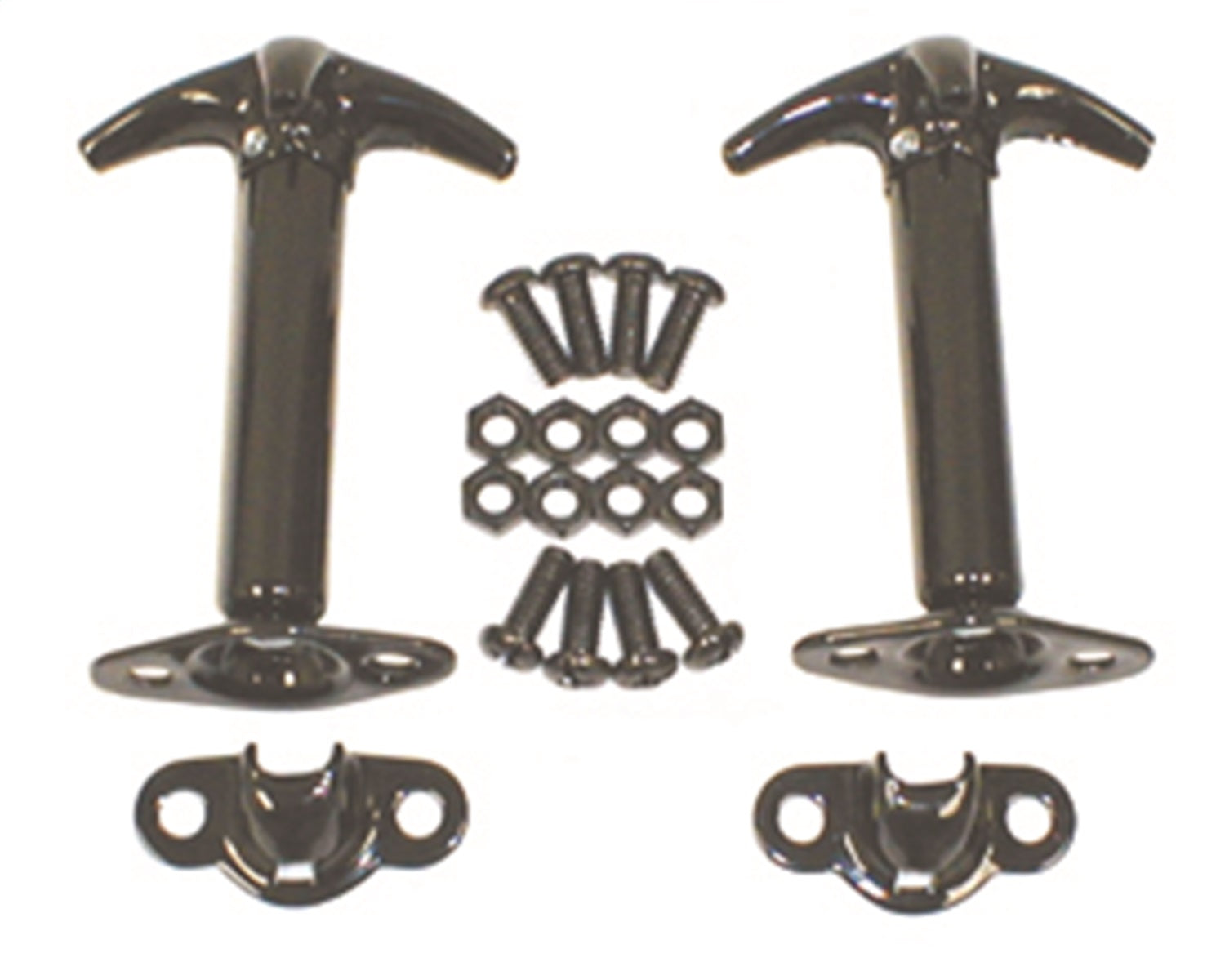 Rugged Ridge 11210.01 Hood Catch; Pair; Black; Rugged Ridge 11210.01
