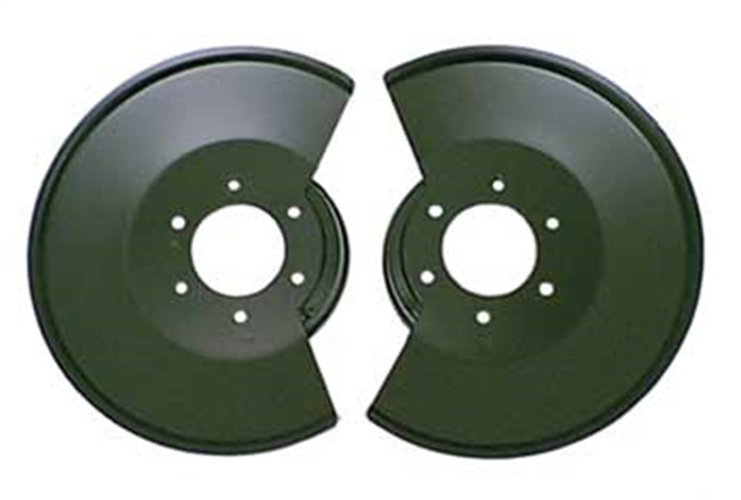 Omix 11212.02 Disc Brake Dust Shield; Front; w/2-Bolt Caliper; Black; Pair; Omix 11212.02