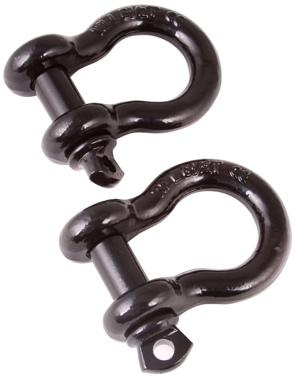 Rugged Ridge 11235.04 D-Ring; 3/4 in.; Pair; 9500 lbs.; Black; Rugged Ridge 11235.04