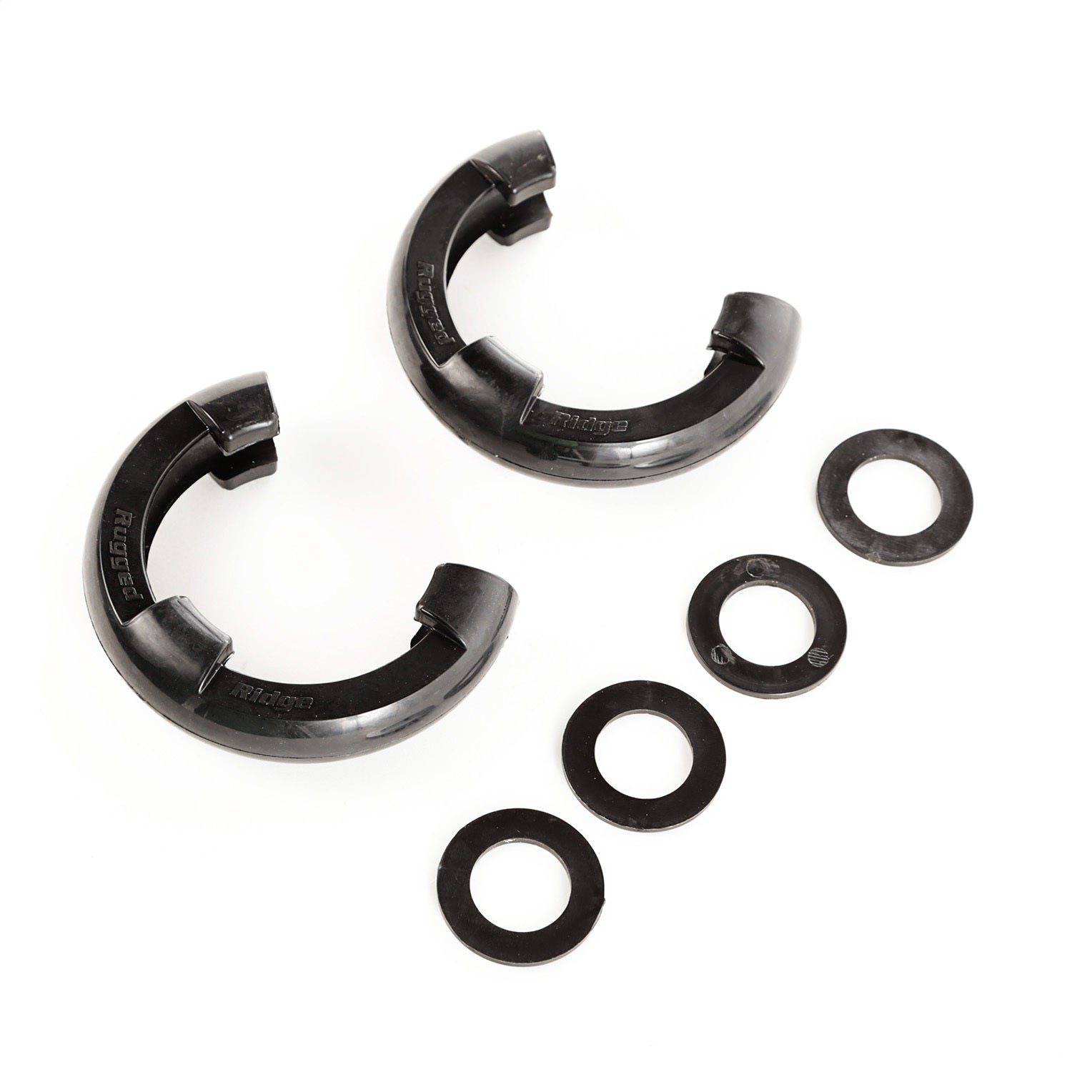 Rugged Ridge 11235.30 D-Ring Isolator Kit; 3/4 in.; Black; Pair; Rugged Ridge 11235.30