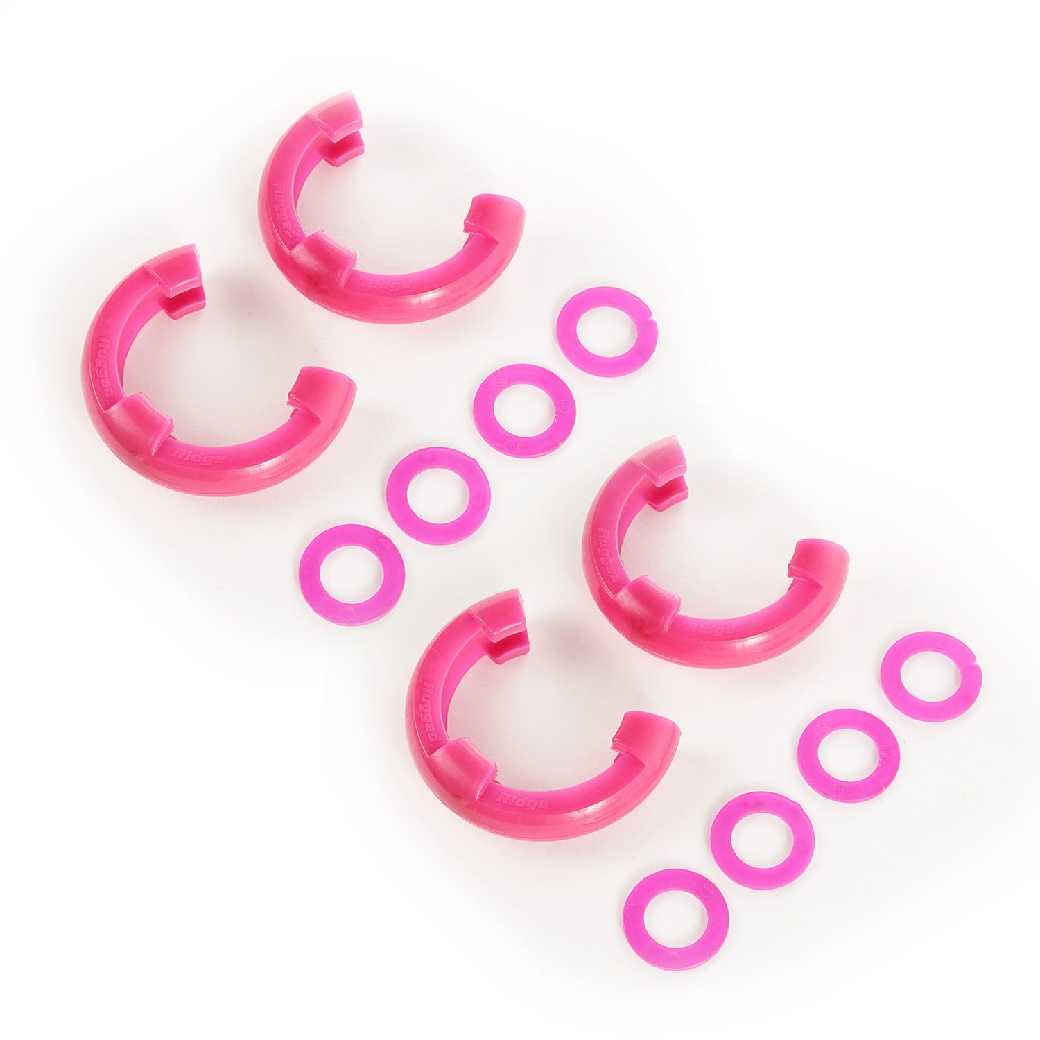 Rugged Ridge 11235.64 D-Ring Isolator Kit; 3/4 in.; Pink; 2-Pair; Rugged Ridge 11235.64