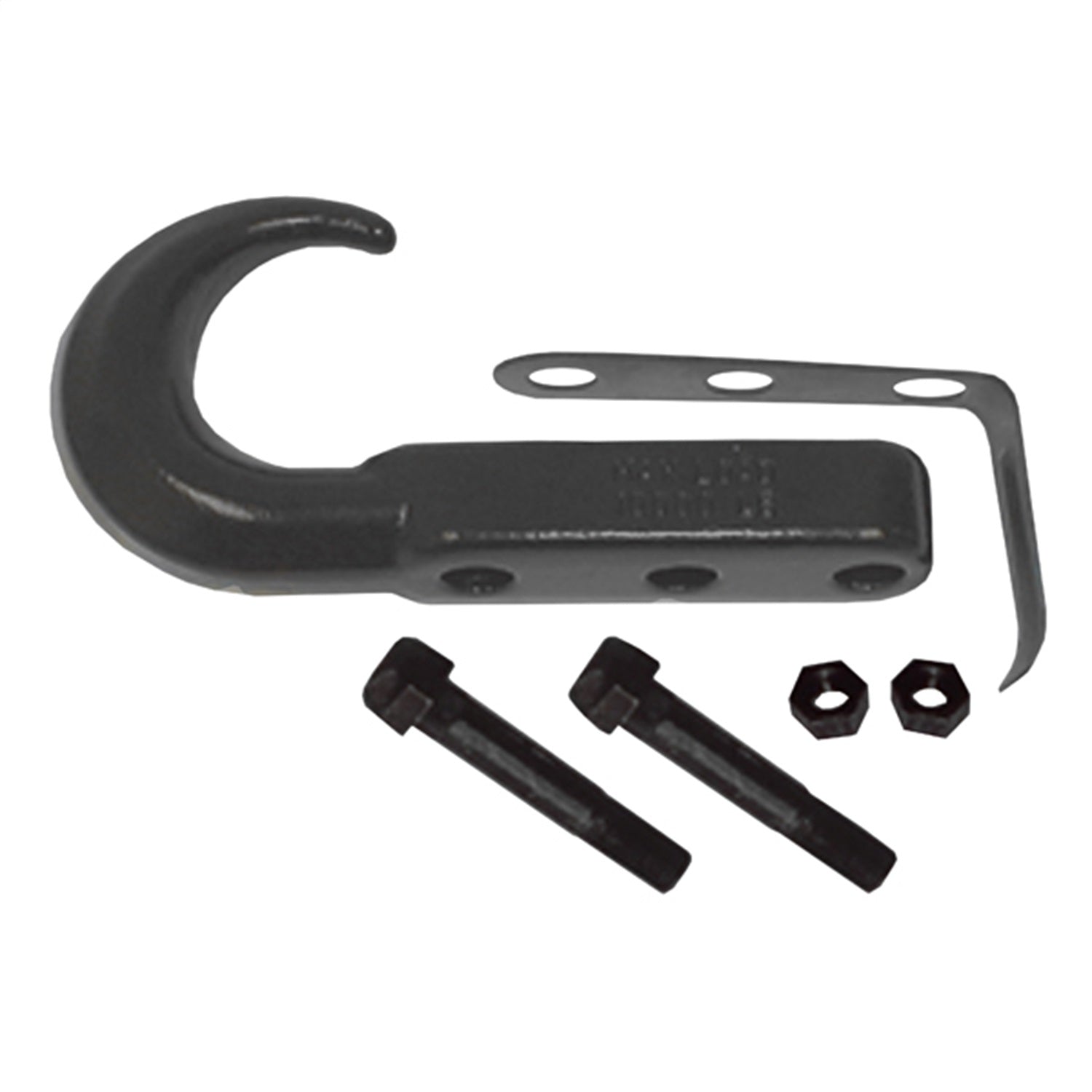 Rugged Ridge 11236.02 Tow Hook; Front; Single; Black; Rugged Ridge 11236.02