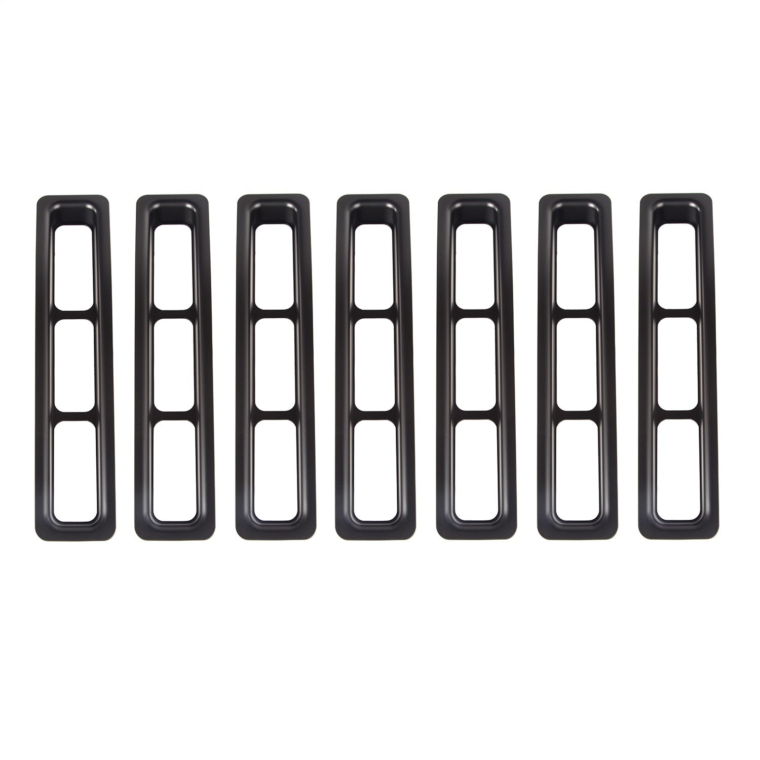 Rugged Ridge 11306.03 Grille Insert Kit; Black Trim; Rugged Ridge 11306.03