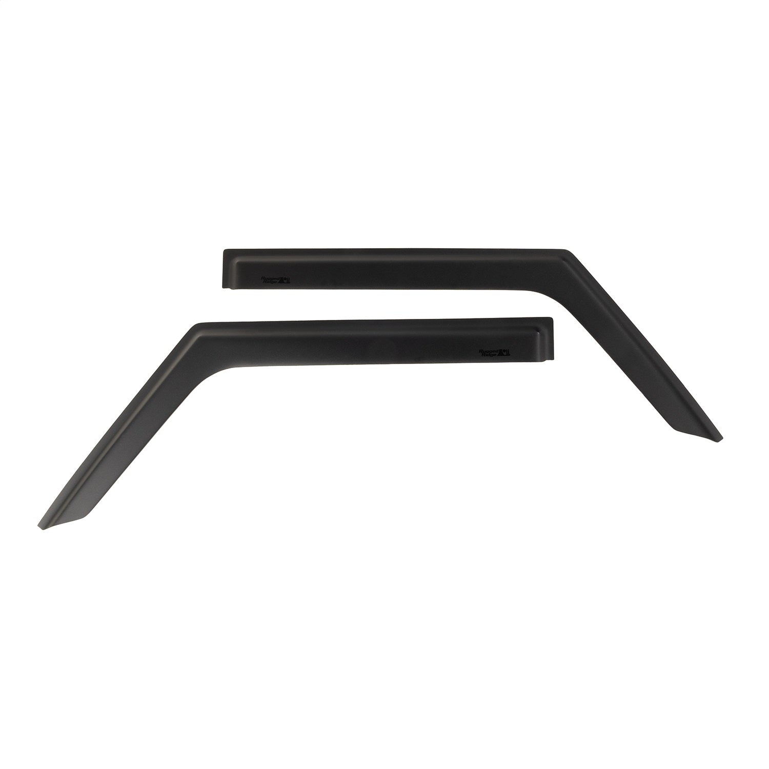 Rugged Ridge 11349.16 Window Visor; Front; 2 pc.; Matte Black; Rugged Ridge 11349.16