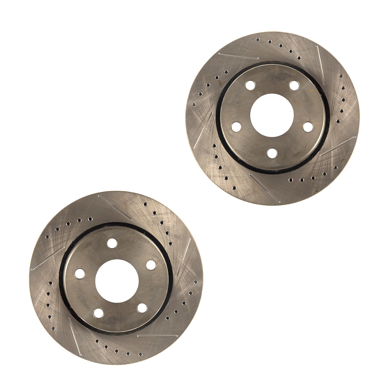 Alloy USA 11353 Disc Brake Rotor; Front; 12 in. Slotted/Cross Drilled; Pair; Alloy USA 11353