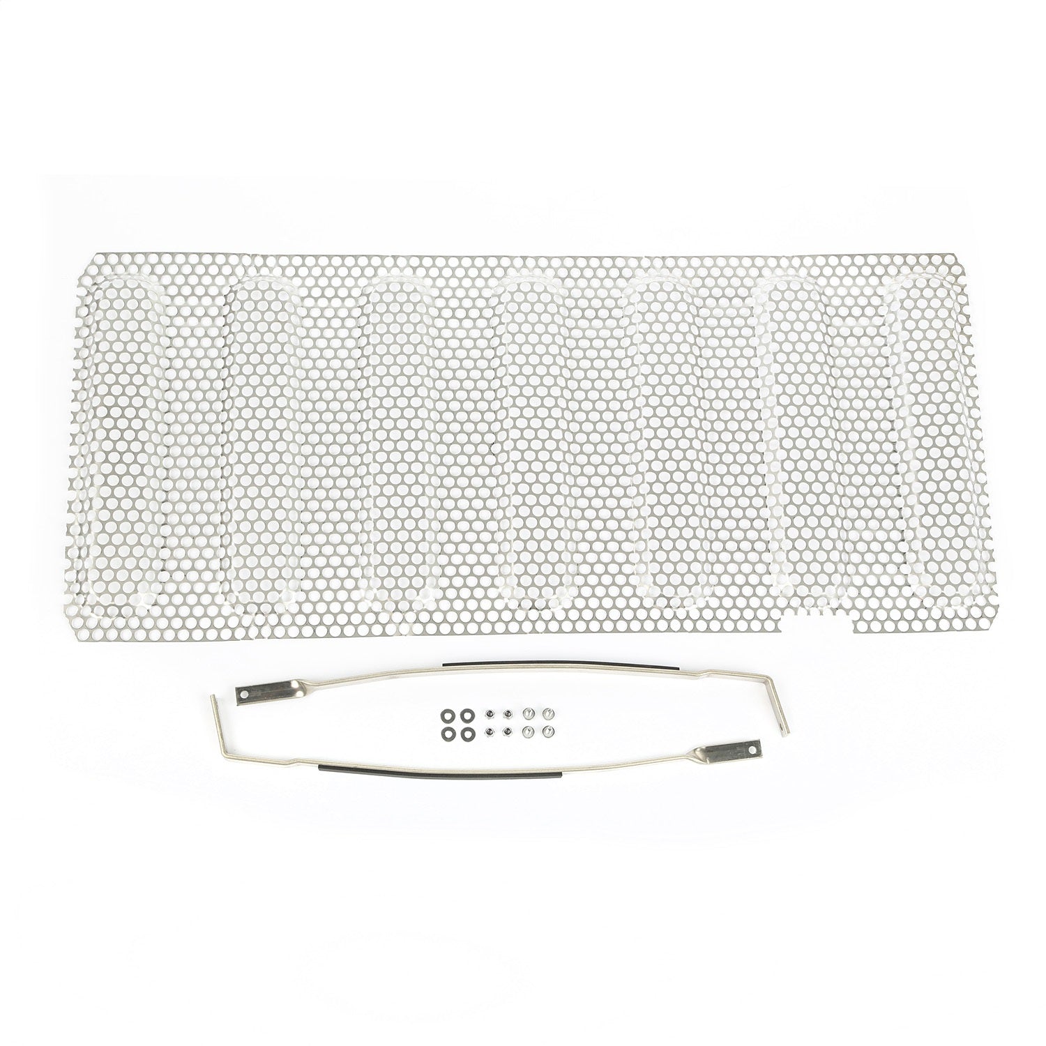 Rugged Ridge 11401.22 Grille Inserts; Satin Stainless Steel; Perforated; Rugged Ridge 11401.22