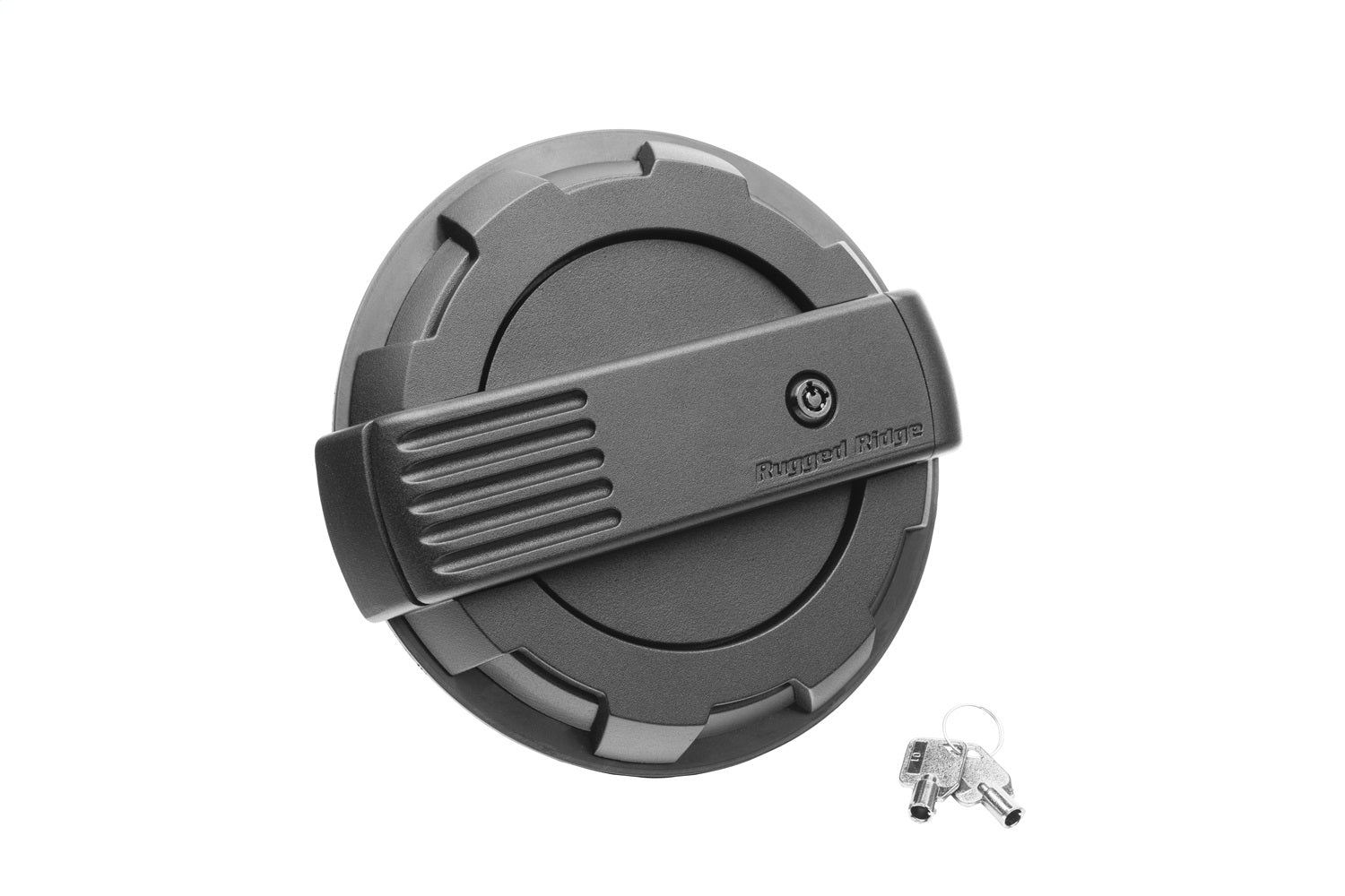 Rugged Ridge 11425.17 Elite Fuel Door; Black; w/Locking Cap; Rugged Ridge 11425.17