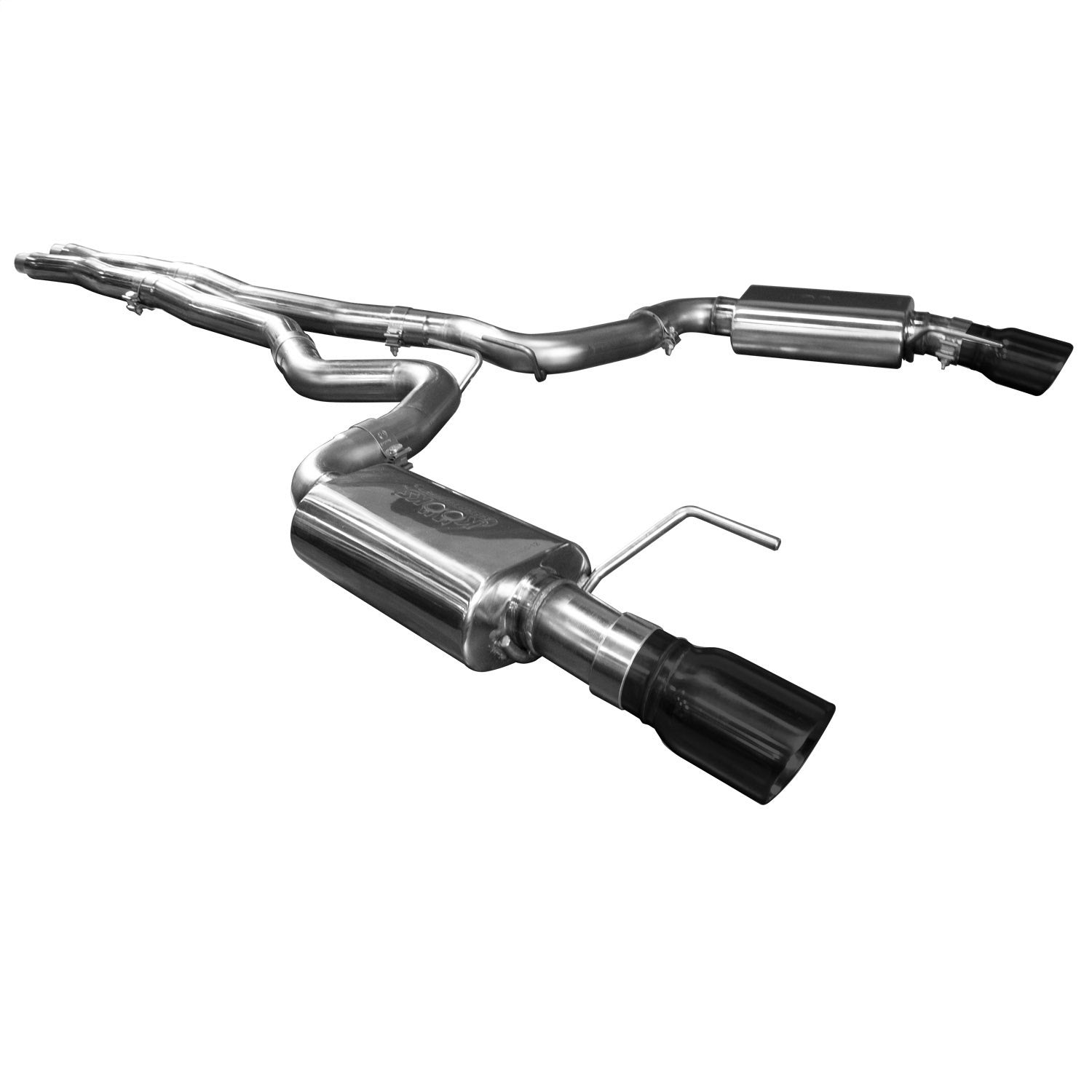 Kooks Custom Headers 11514111 3in. Cat-Back (X-Pipe) w/Black Tips. 2015-2017 Mustang GT 5.0L. Connects to OEM. Kooks Custom Headers 11514111