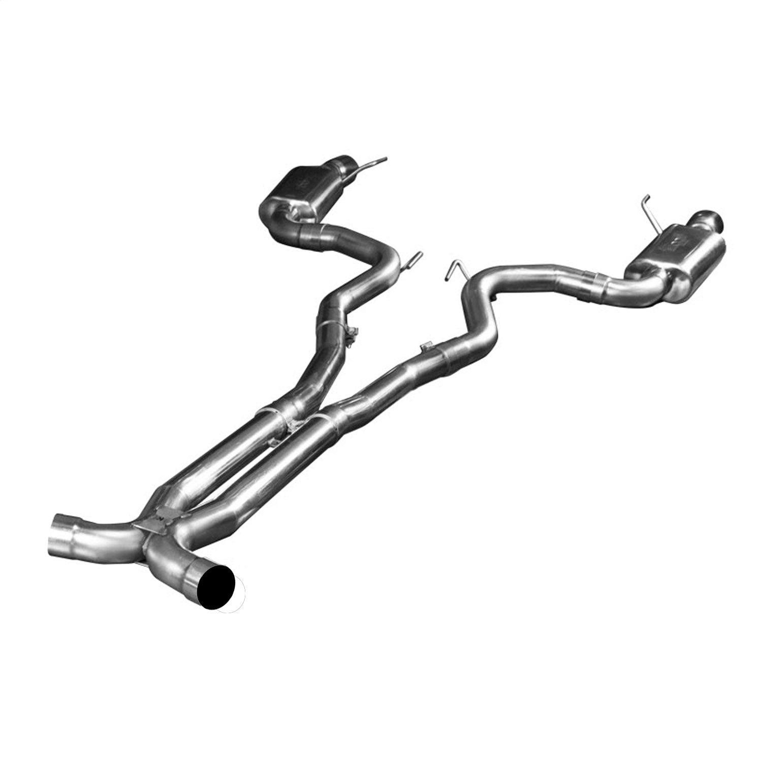 Kooks Custom Headers 11515101 3in. SS Connection-Back X-Pipe Exhaust w/SS Tips. 2015-2017 Mustang GT 5.0L. Kooks Custom Headers 11515101