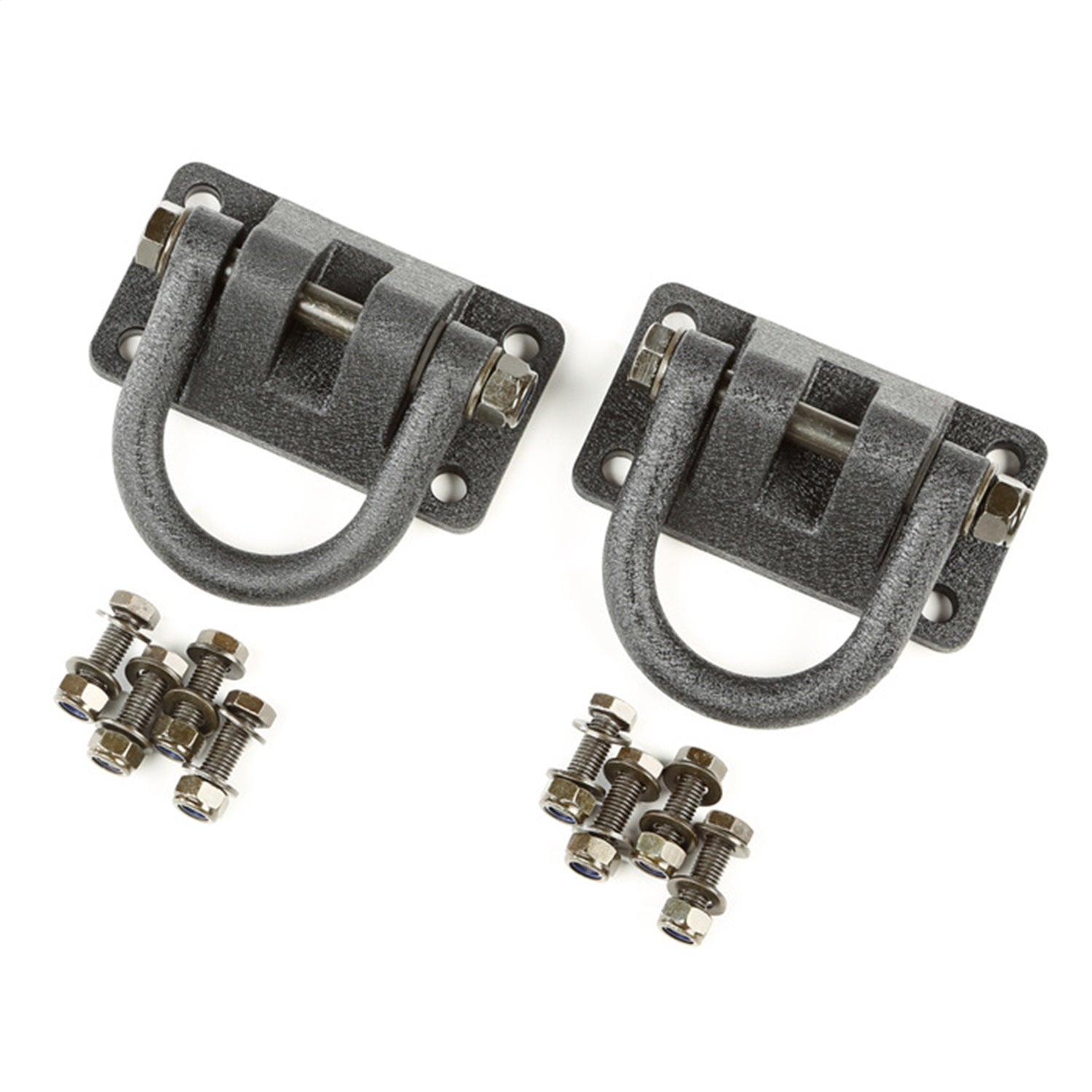 Rugged Ridge 11540.20 D-Ring; Bumper; Pair; Textured Black; Rugged Ridge 11540.20