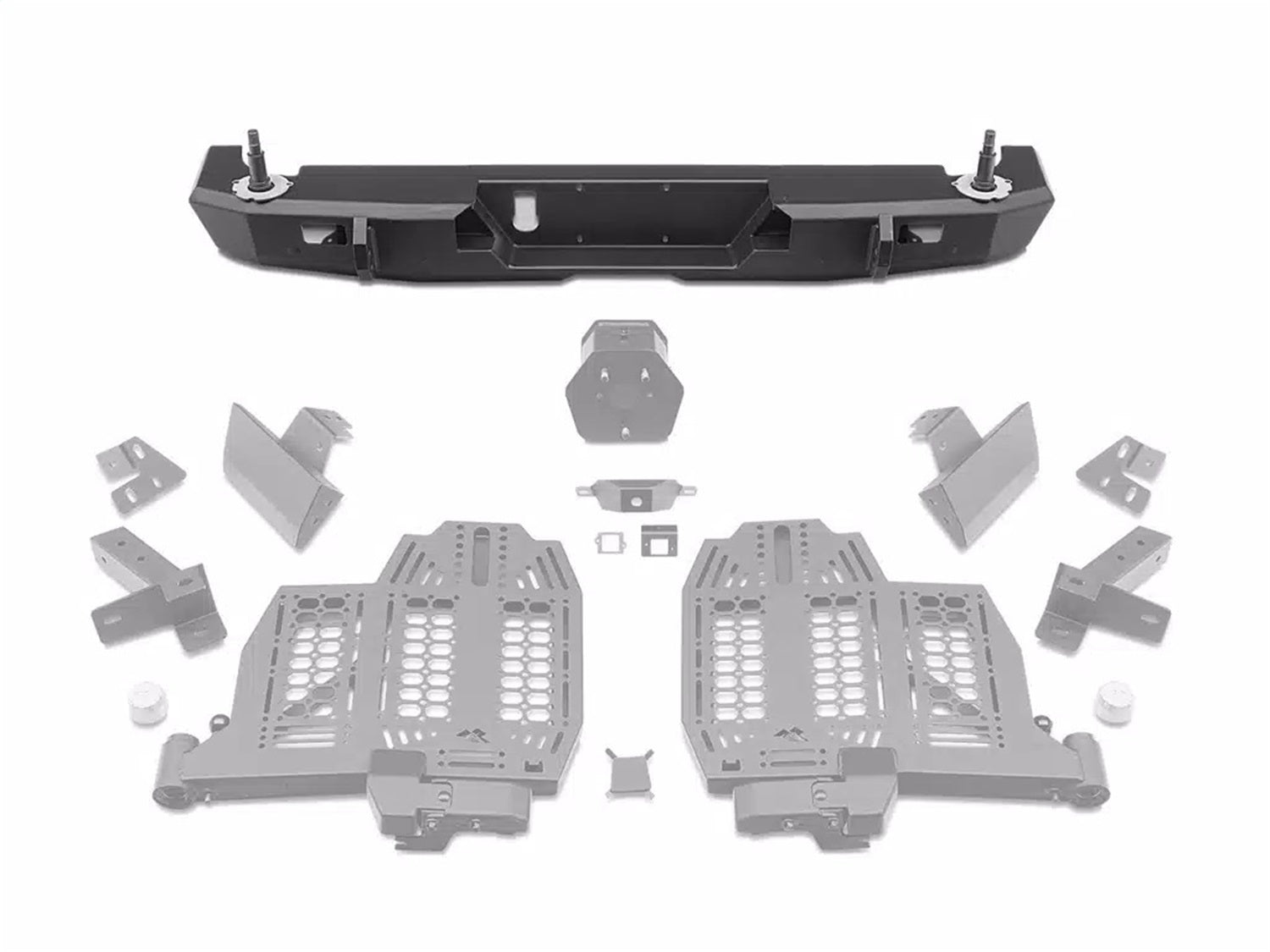 Rugged Ridge 11540.38 Heavy Duty Over Rider Bar; For Use w/HD Rear Bumper; Black; Rugged Ridge 11540.38