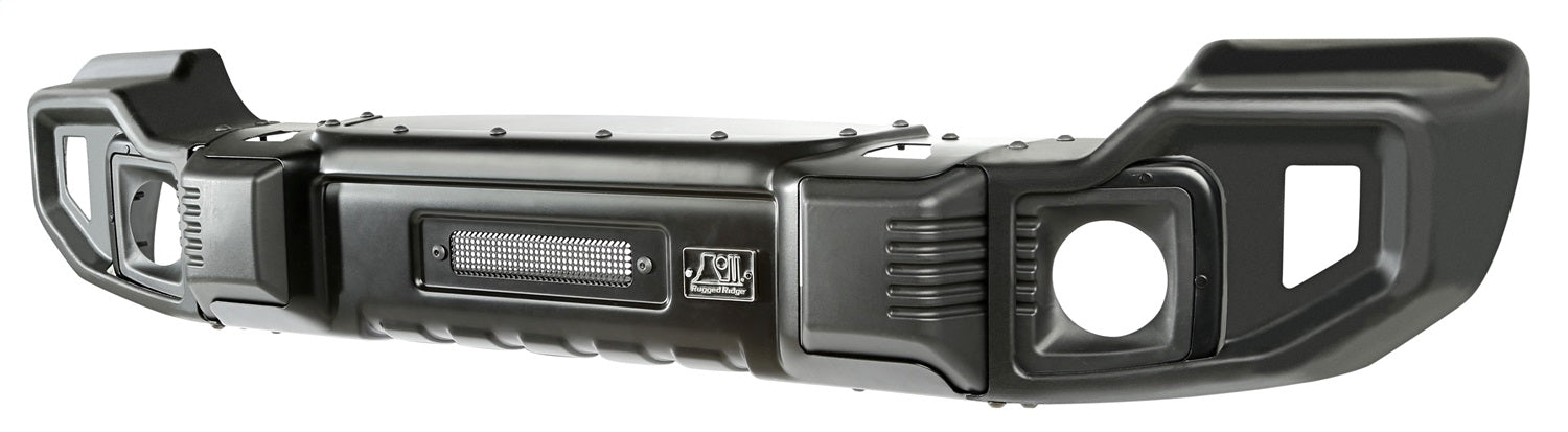 Rugged Ridge 11544.01 Spartacus Front Bumper; Satin Black Stamped Steel; Rugged Ridge 11544.01