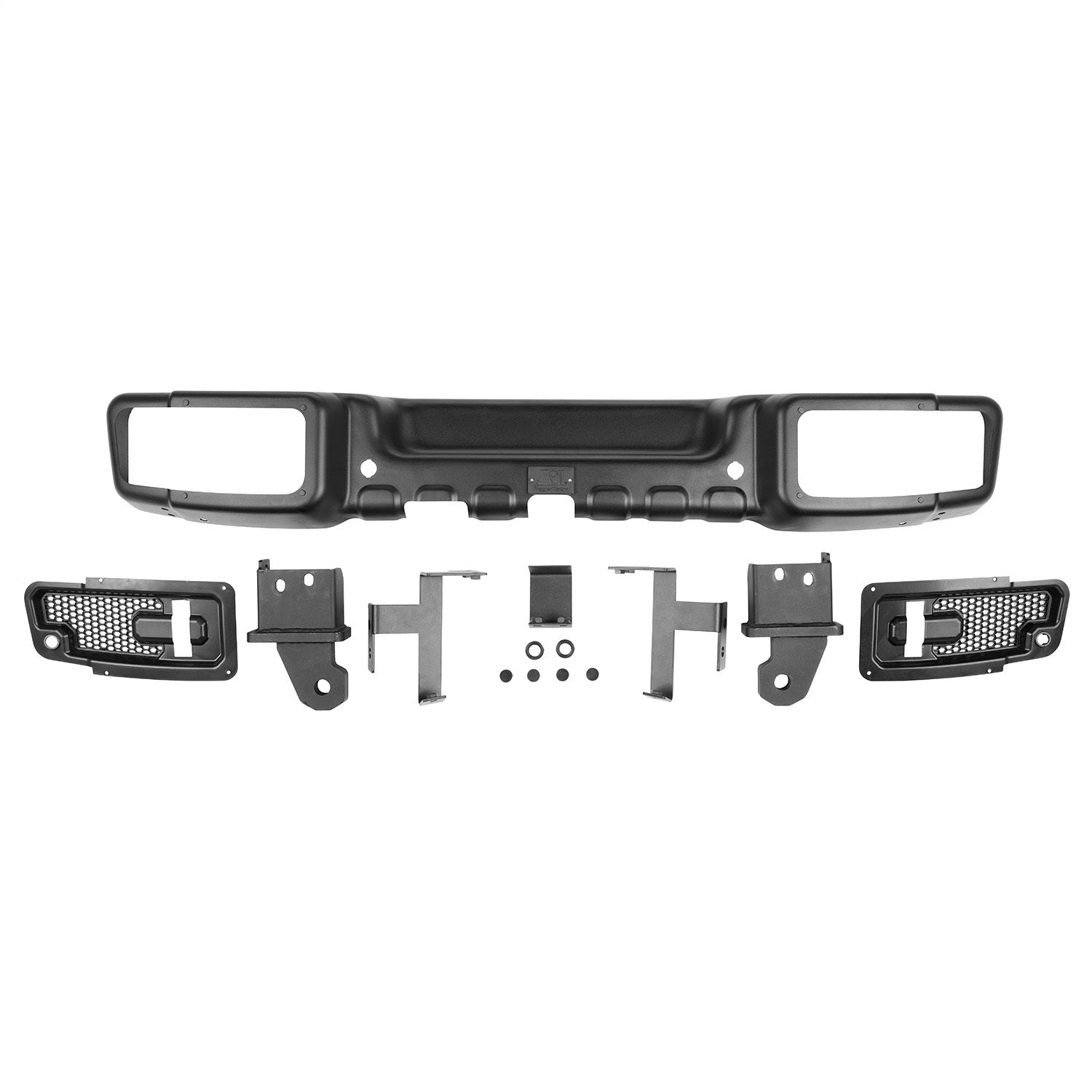 Rugged Ridge 11544.25 Spartan Rear Bumper; Single; Satin Black; Stamped Steel; Incl. Hardware; Rugged Ridge 11544.25