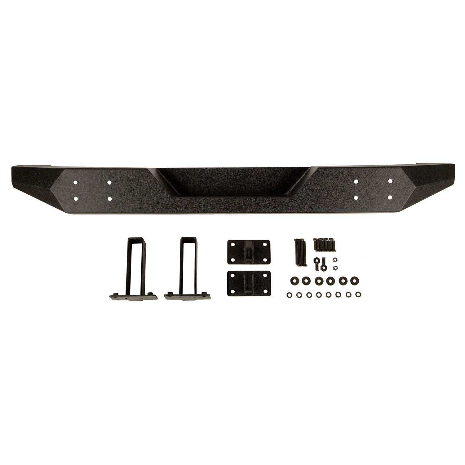 Rugged Ridge 11548.20 Spartacus Rear Bumper; Full Width; Modular; Black; Rugged Ridge 11548.20