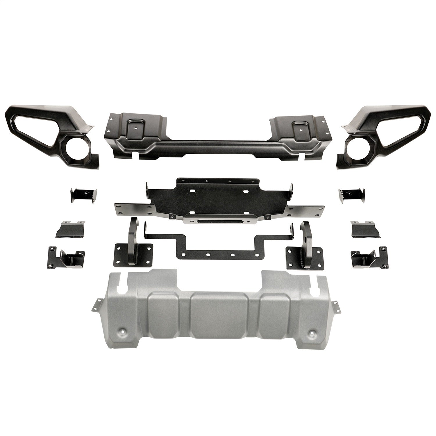 Rugged Ridge 11549.42 Venator Front Bumper; w/Winch Tray; w/o Overrider; Rugged Ridge 11549.42