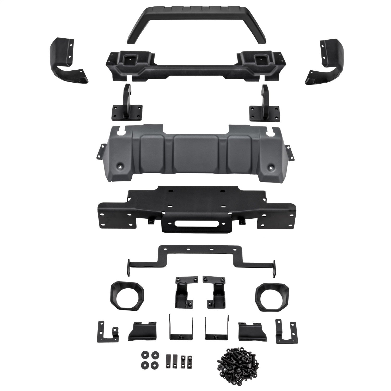 Rugged Ridge 11549.45 Venator Front Bumper; Stubby; Front; W/Over Rider; Rugged Ridge 11549.45