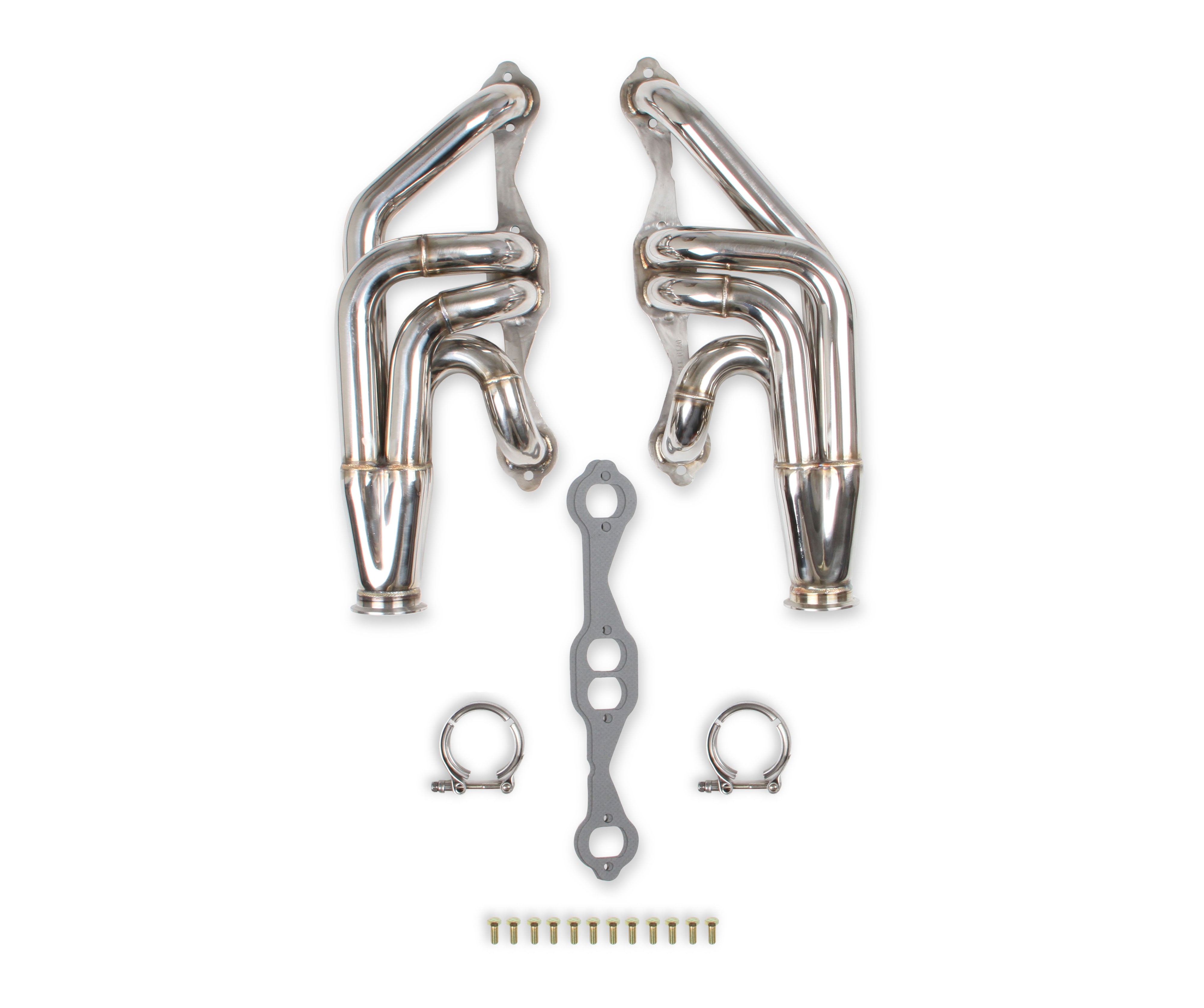 Flowtech Small Block Chevy Turbo Headers - Polished Finish