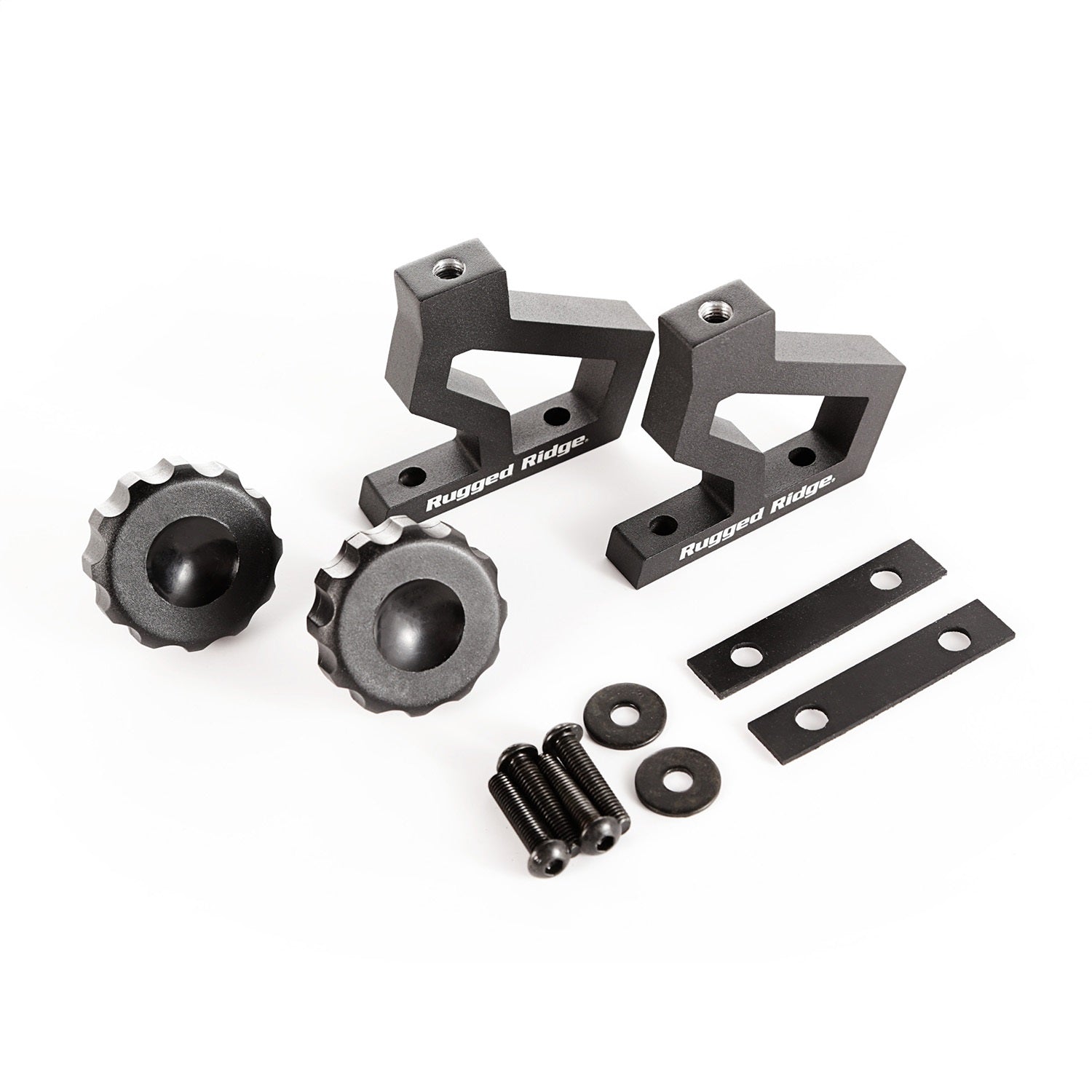 Rugged Ridge 11586.04 Off-Road Jack Mount Bracket Kit; 6061 T6 Aluminum; Incl. Thumb Screws; Rugged Ridge 11586.04