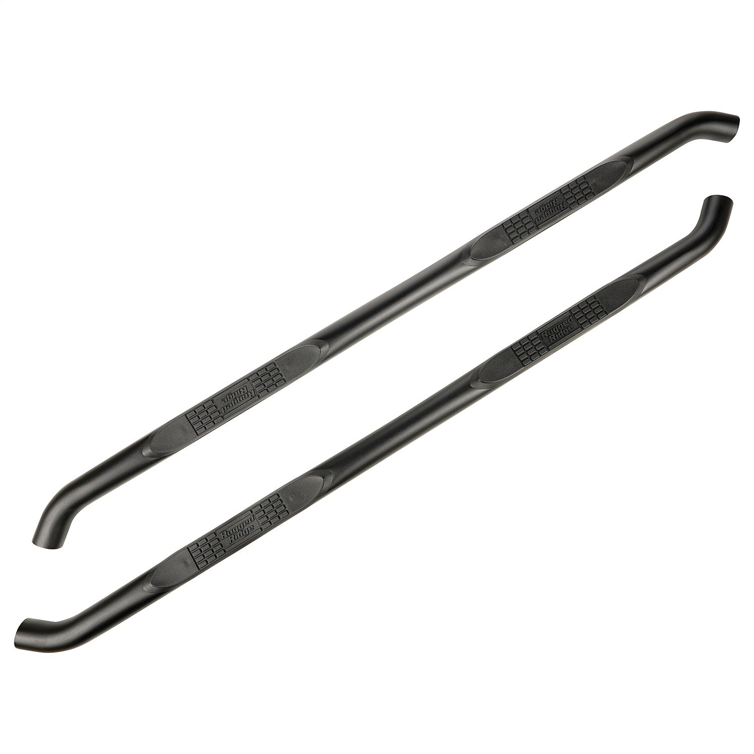Rugged Ridge 11591.14 Side Step; 3 in.; Round; Textured Black; Rugged Ridge 11591.14
