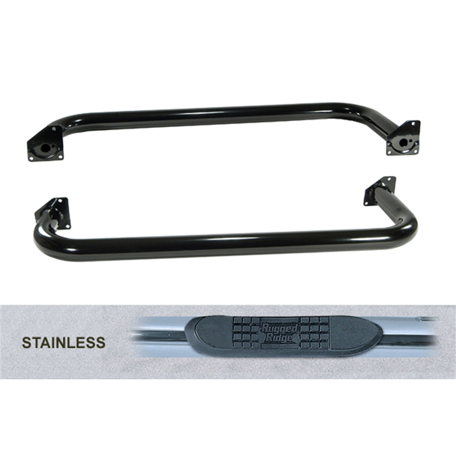 Rugged Ridge 11593.03 Side Tube Step; Stainless; Rugged Ridge 11593.03
