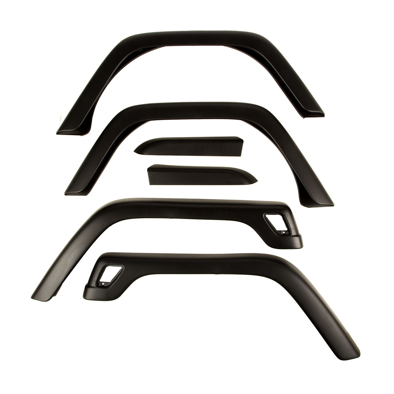 Omix 11603.11 Fender Flare Kit; Front and Rear; 6 pc.; Hardware Sold Separately; Omix 11603.11