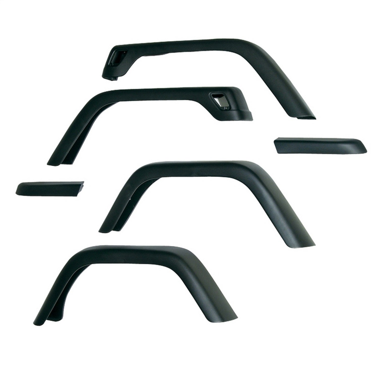 Omix 11608.11 Fender Flare Kit; Front and Rear; 7 in.; Hardware Sold Separately; Omix 11608.11