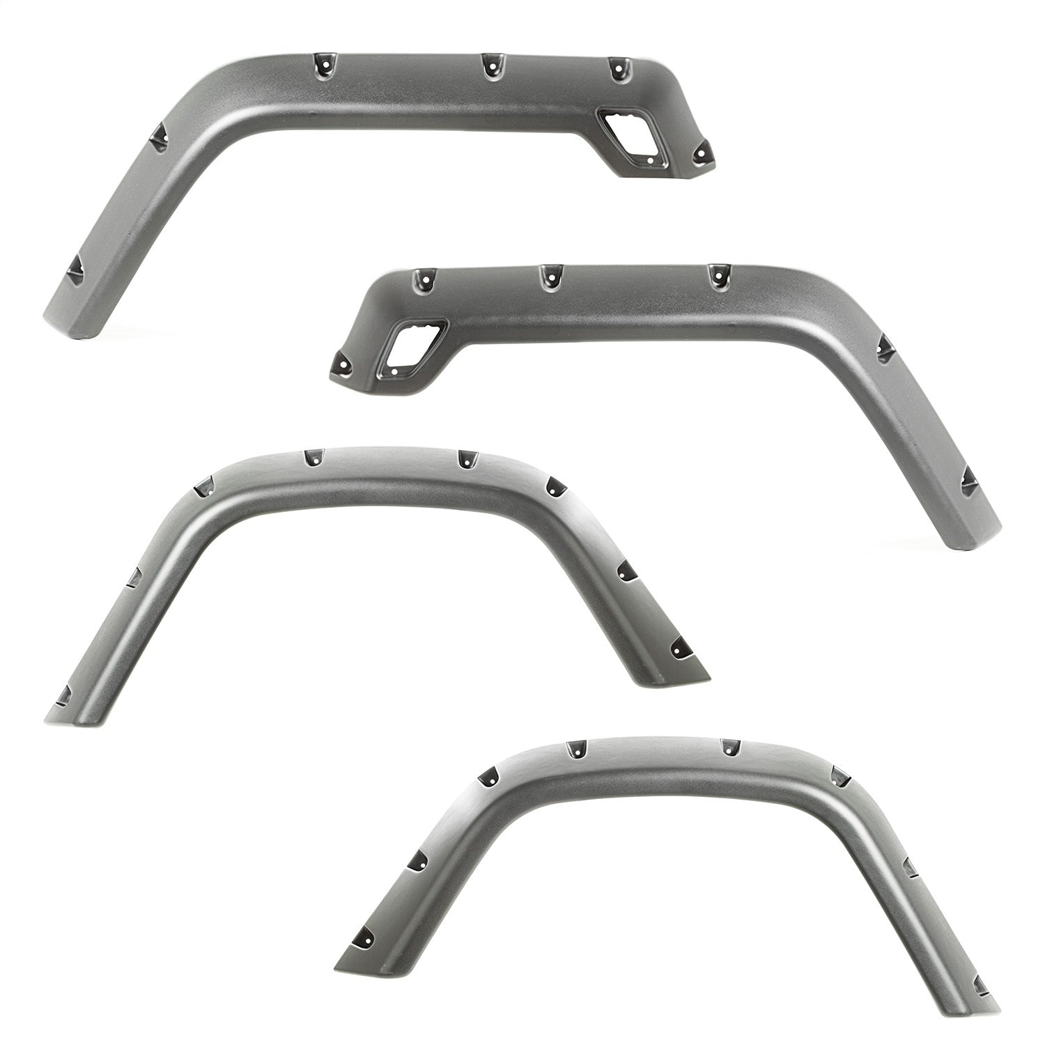 Rugged Ridge 11630.30 Fender Flare Set; Front And Rear; Incl. Hardware; 4 pc.; Rugged Ridge 11630.30