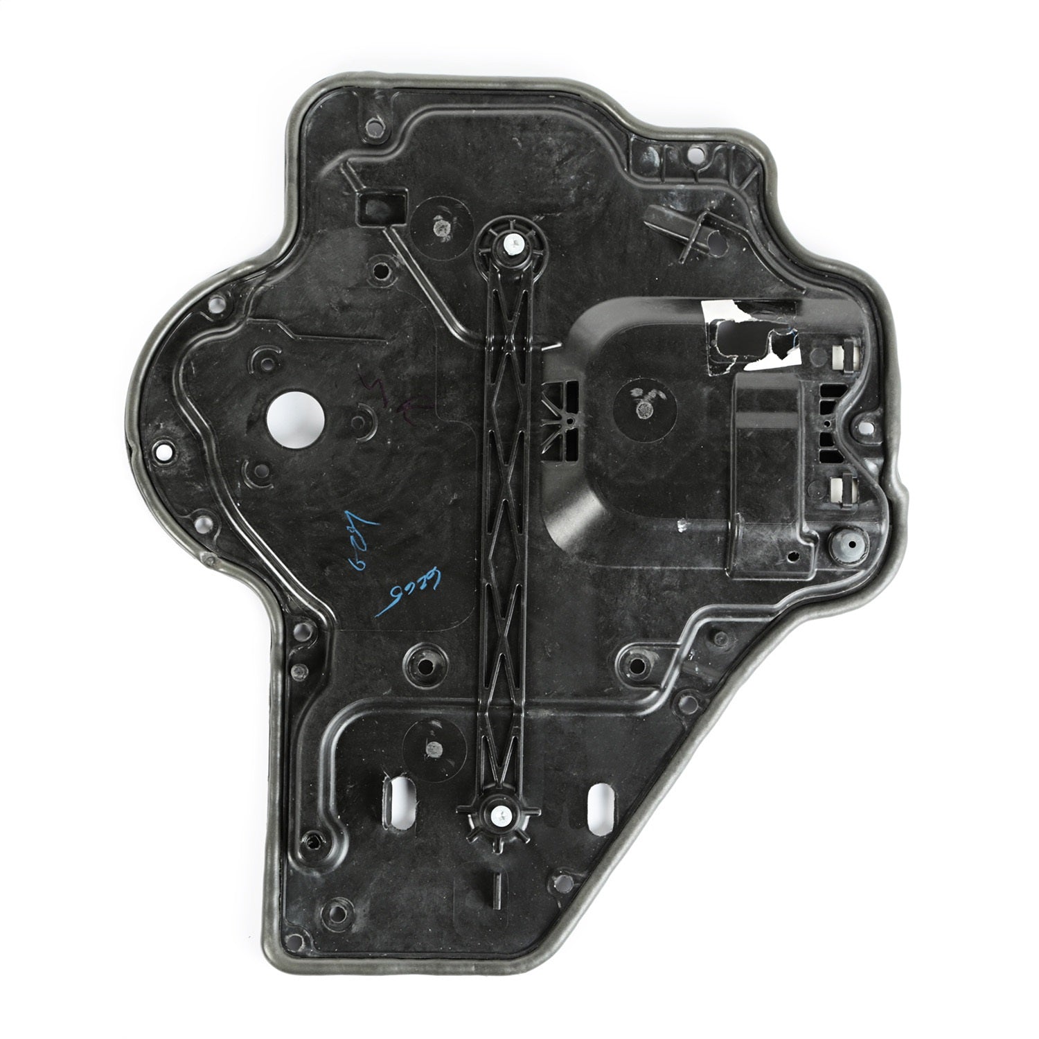 Omix 11812.74 Door Panel Carrier Plate; Left; Black; Omix 11812.74