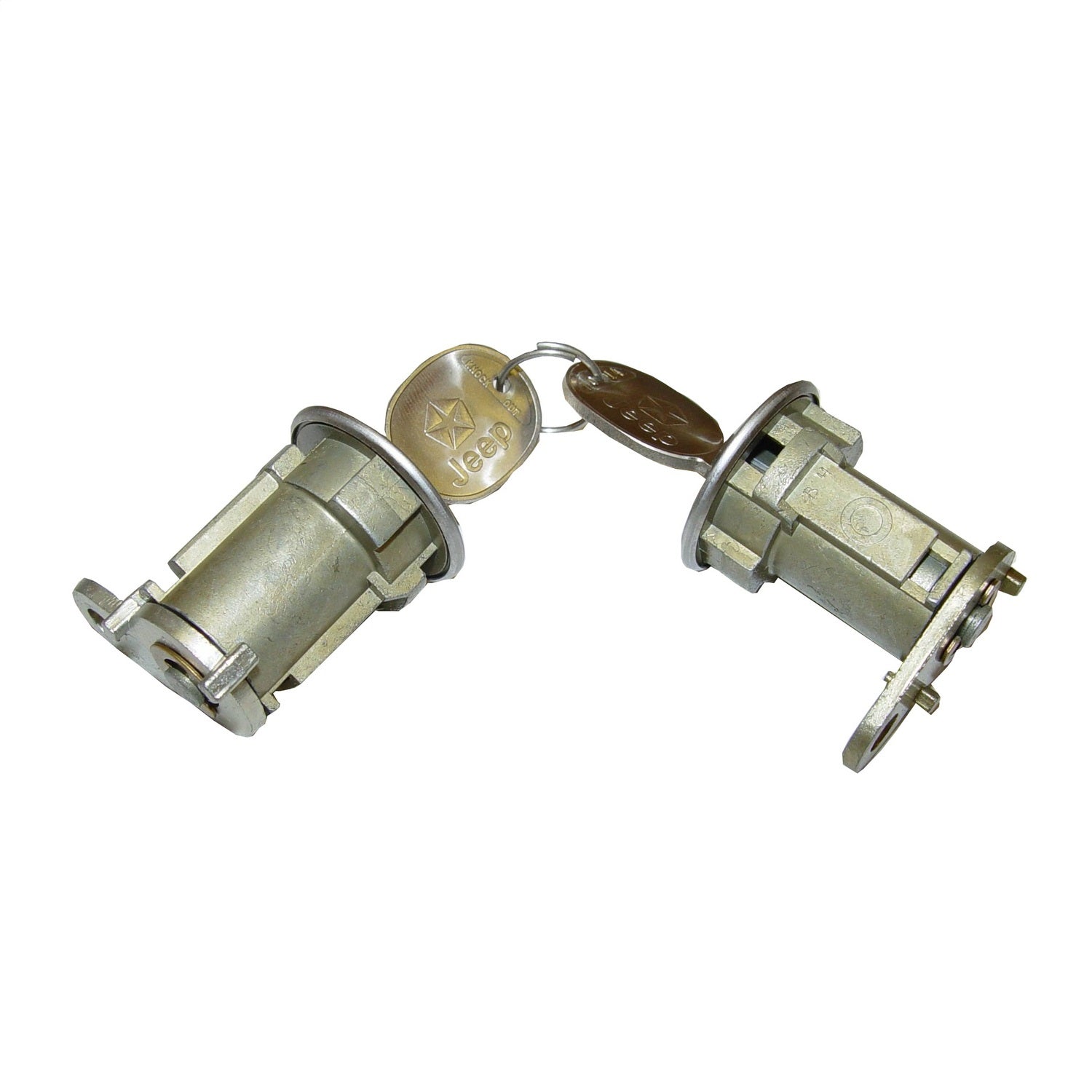 Omix 11813.02 Door Lock Cylinder; Keys Included; Pair; Omix 11813.02