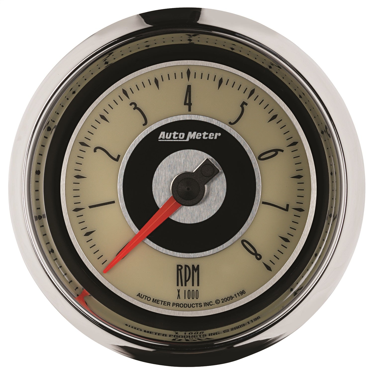 AutoMeter 1196 GAUGE; TACHOMETER; 3 3/8in.; 8K RPM; IN-DASH; CRUISER AutoMeter 1196