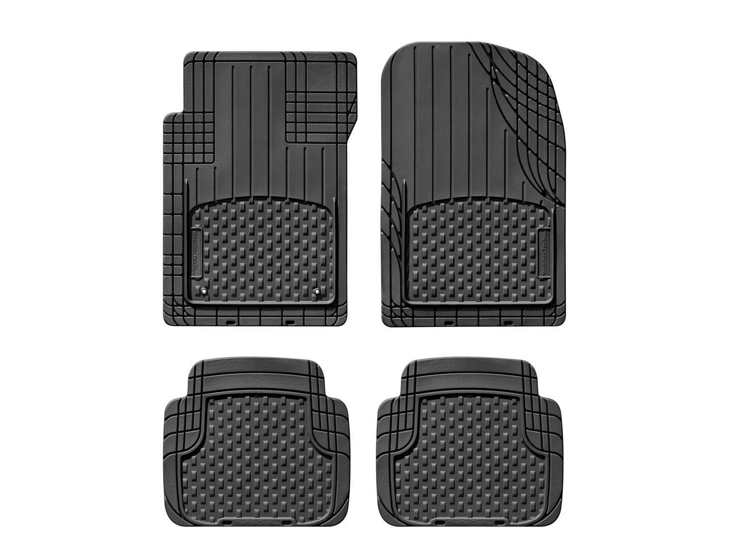 Weathertech 11AVMSBHD Universal All Vehicle Mat; Front and Rear; Heavy Duty; Black; Weathertech 11AVMSBHD
