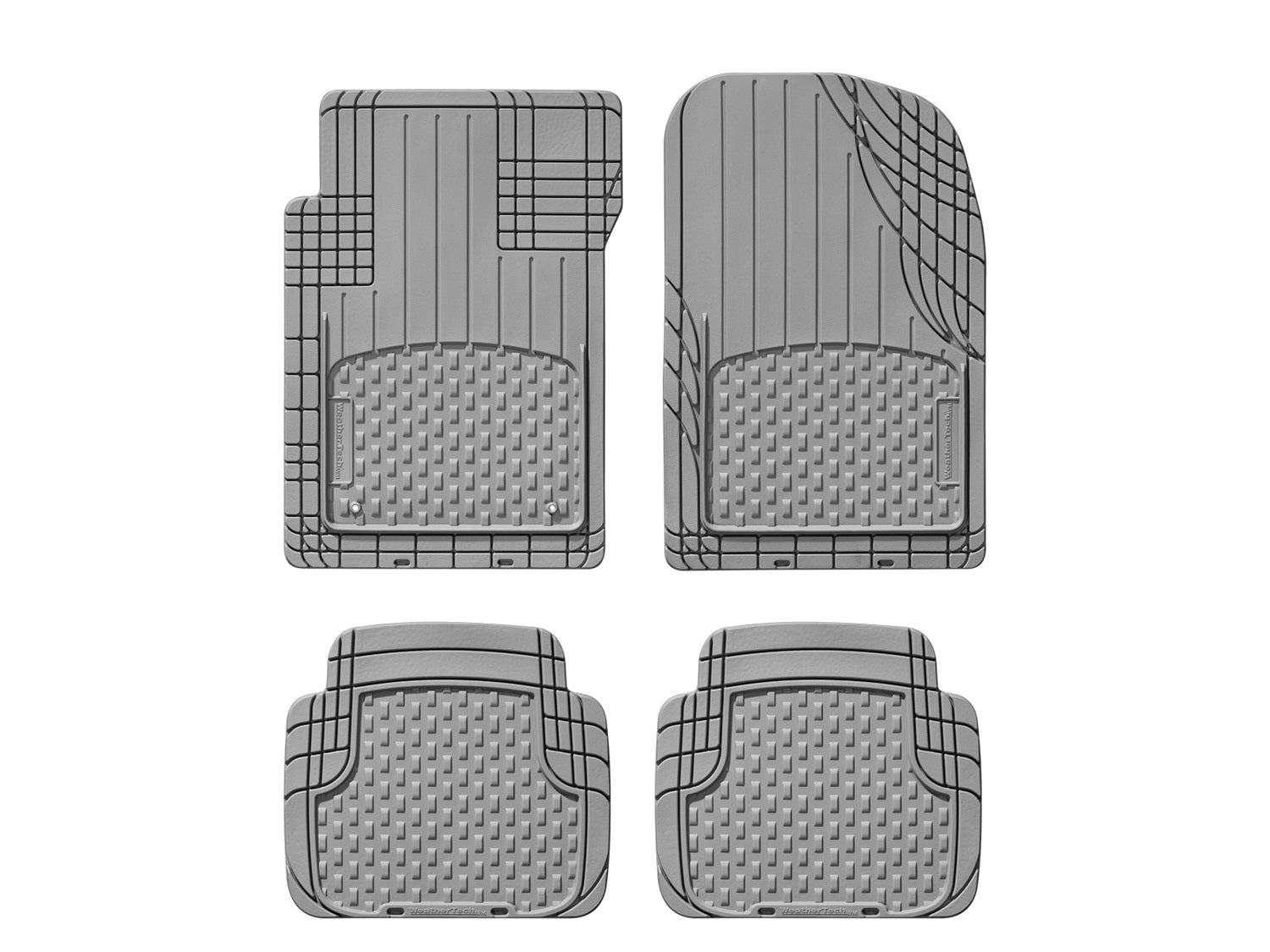 Weathertech 11AVMOTHSG Universal All Vehicle Mat; Gray; Front and Rear; 2nd Row 1 pc. Over The Hump; Weathertech 11AVMOTHSG