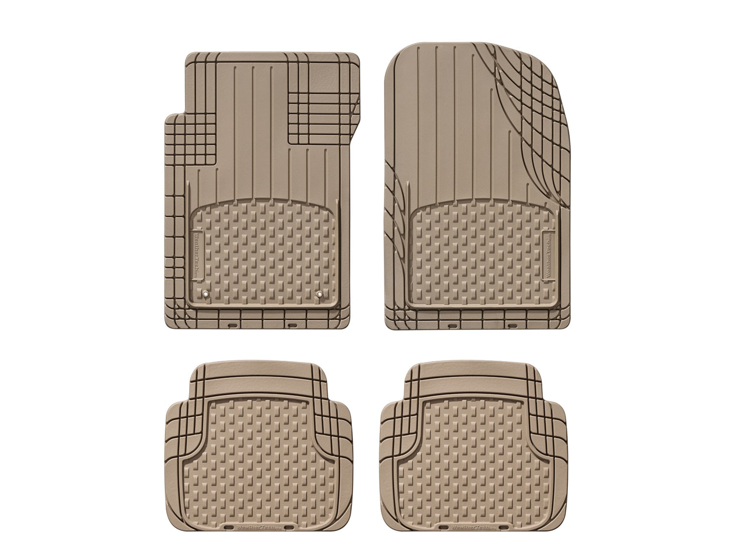 Weathertech 11AVMOTHST Universal All Vehicle Mat; Tan; Front and Rear; 2nd Row 1 pc. Over The Hump; Weathertech 11AVMOTHST