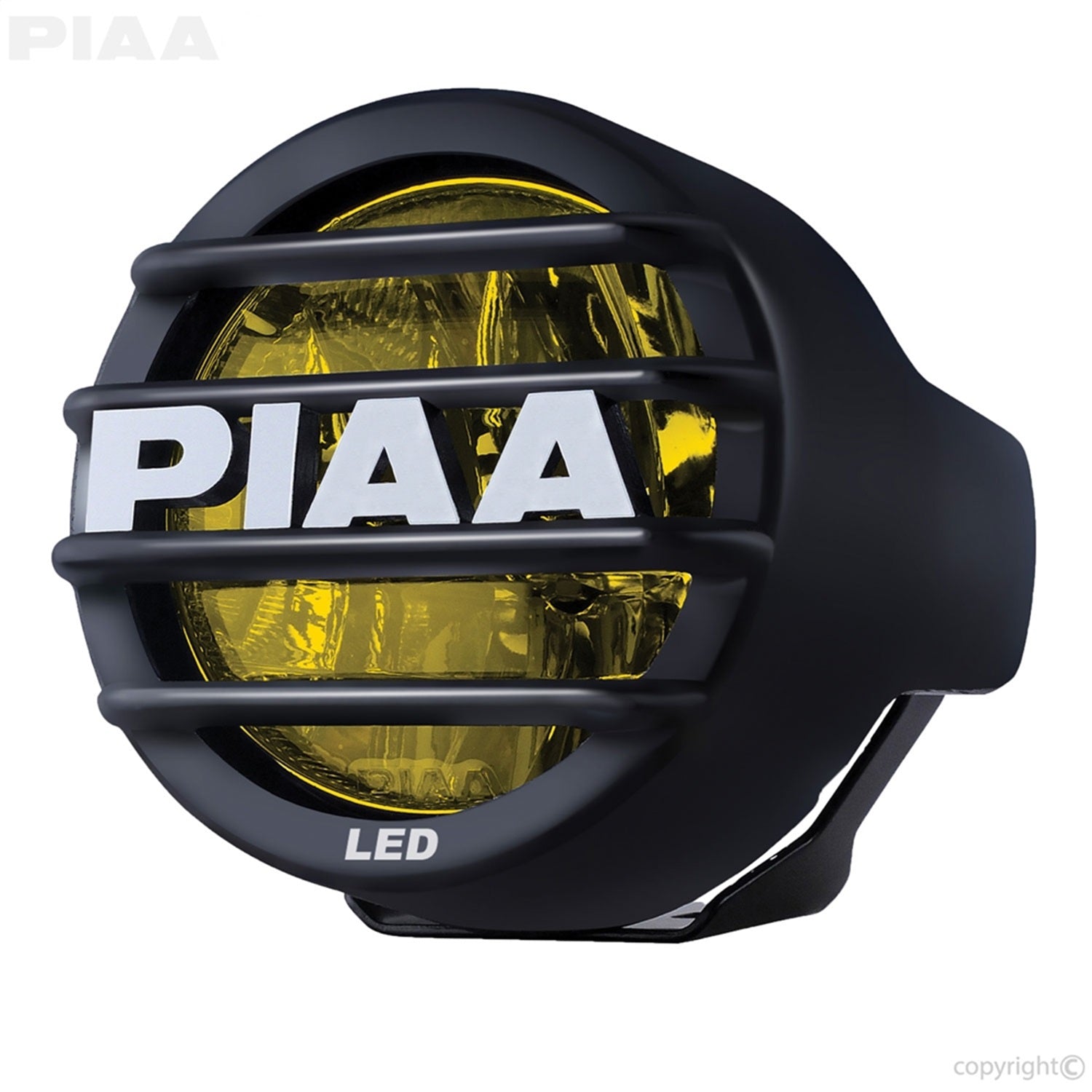 PIAA 12-05302 LP530 LED Driving Light; 2 LEDs/9.4W Each; 3.5 in.; Yellow; Ion; Single; PIAA 12-05302