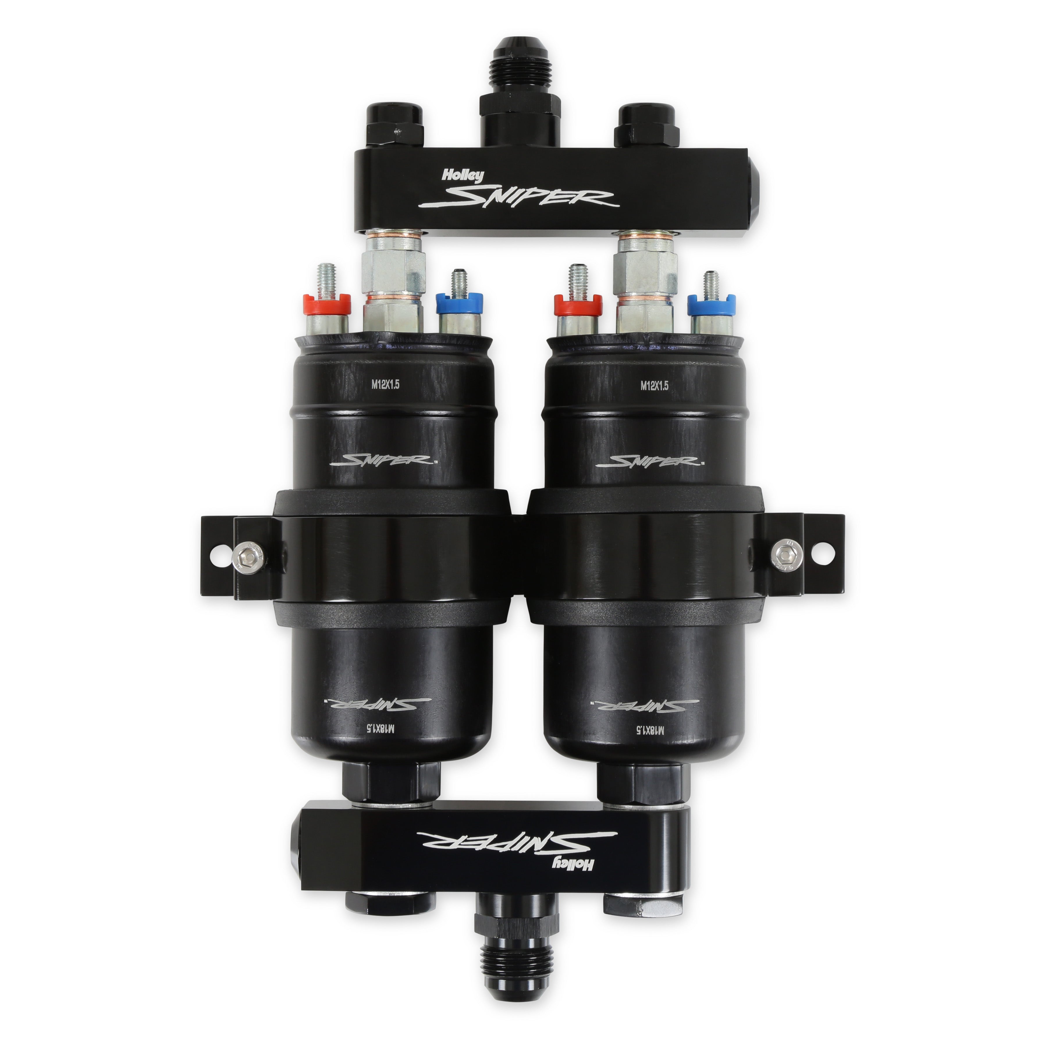 Holley Sniper EFI 12-270 Holley Sniper 3.5 GPM Twin Pump and Manifold Kit Holley Sniper EFI 12-270