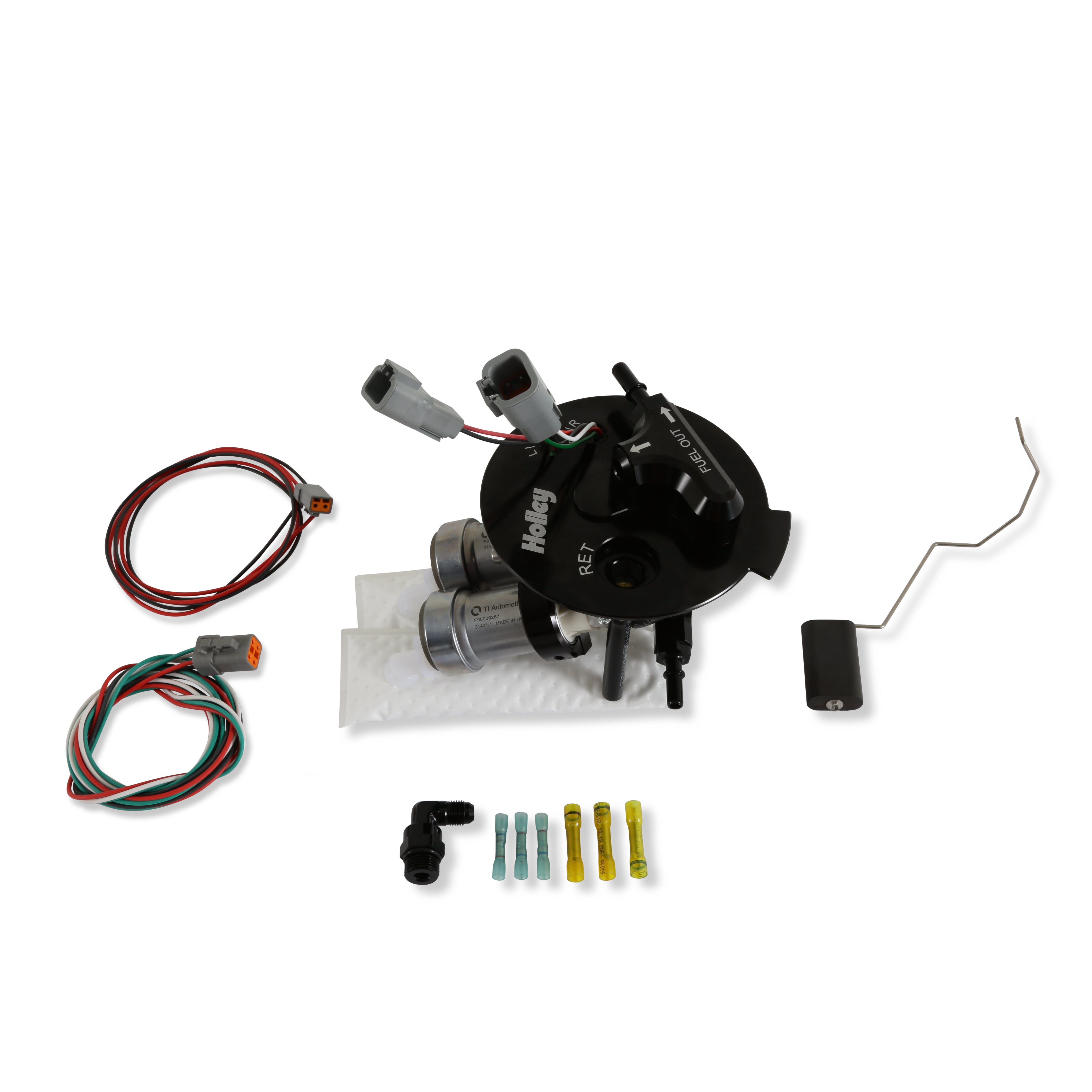 Holley 12-351 EFI Fuel Pump Module; 450 LHP; Billet Aluminum/Steel; Silver; Holley 12-351