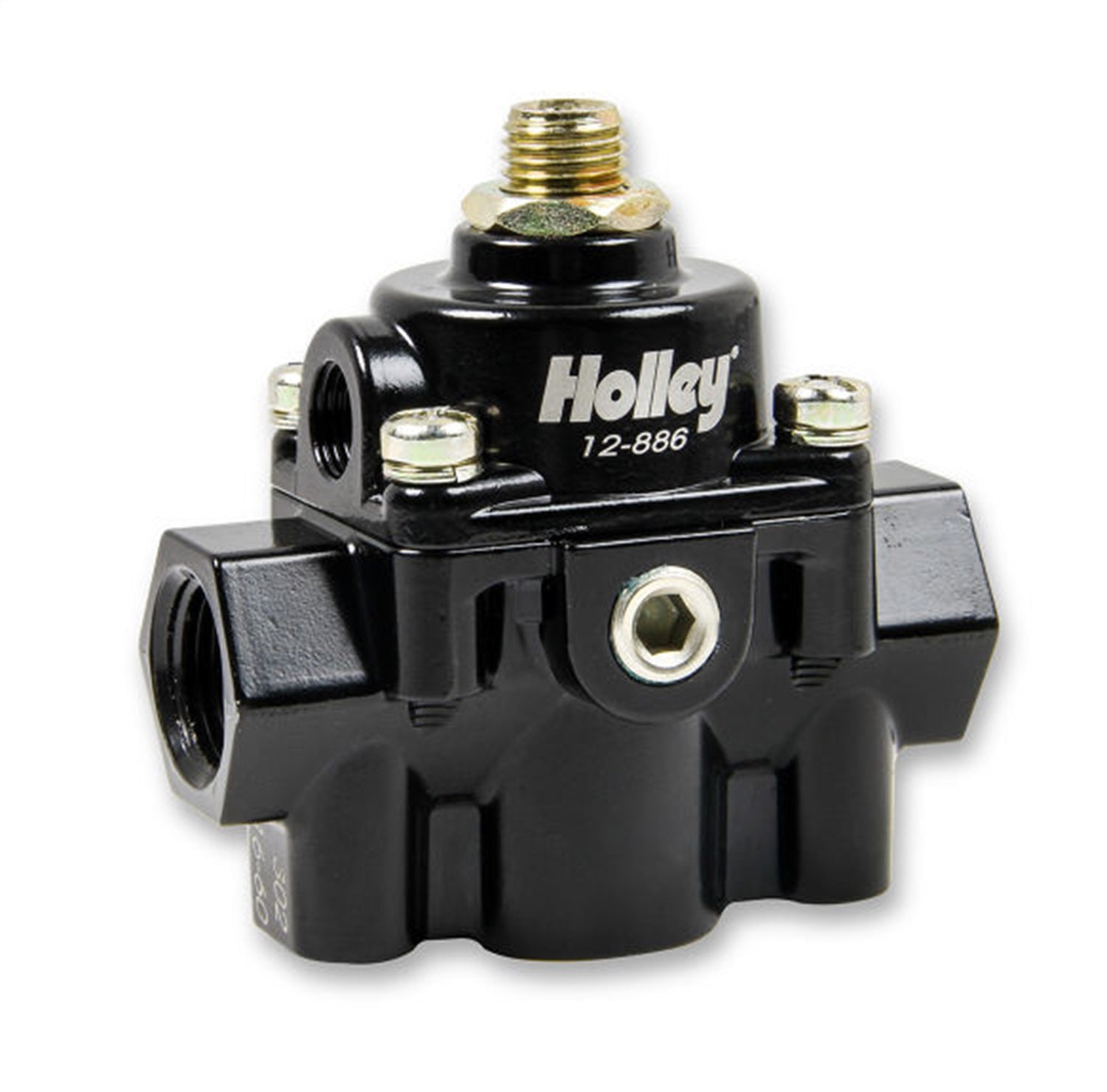 Holley 12-886 EFI By-Pass Regulator; 60 PSI; Black E-Coat; Holley 12-886