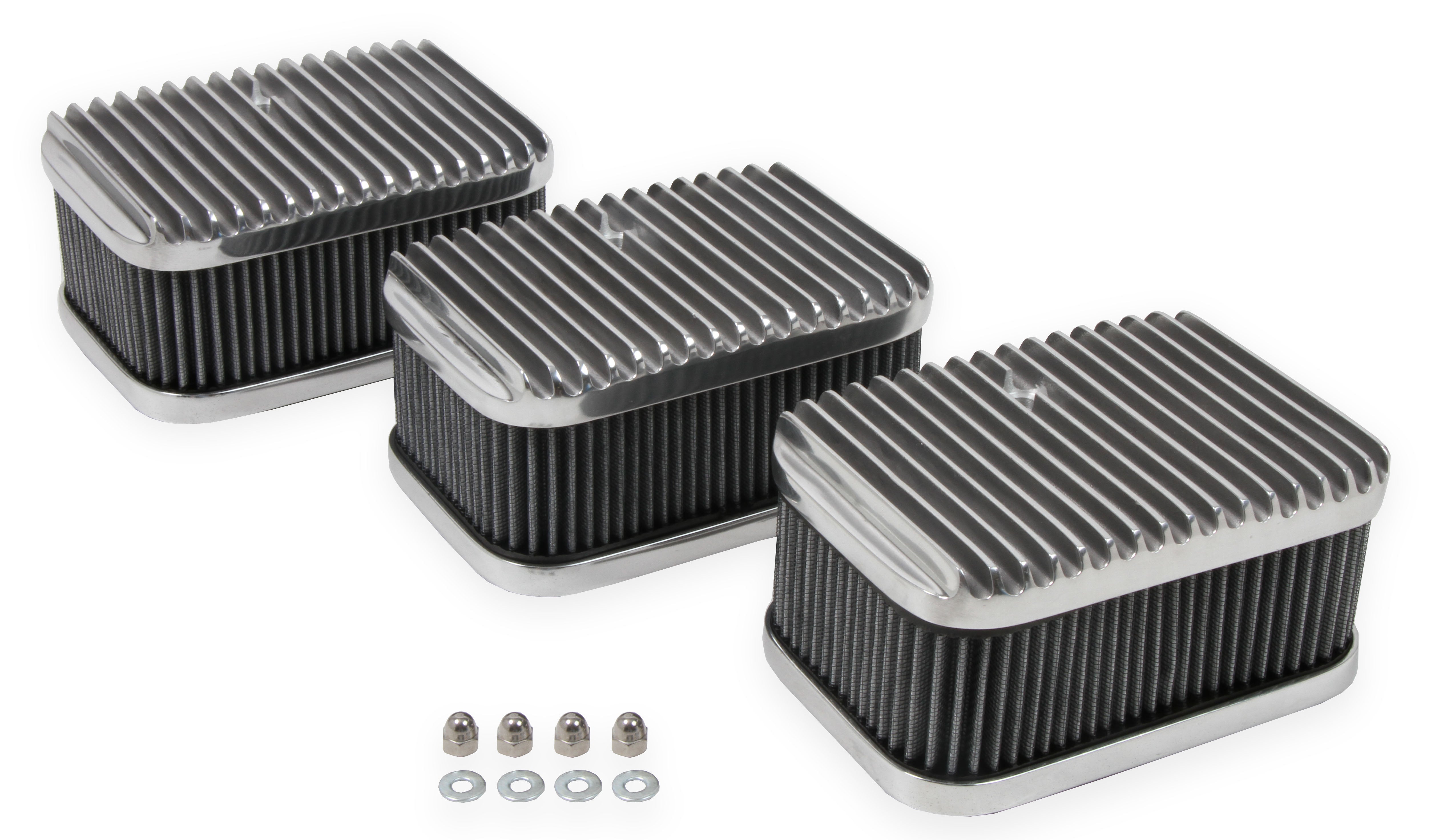 Holley 120-105 3x2 Air Cleaners/Filters; Air Cleaner Assembly For Tri-Power Carburetor System; Holley 120-105