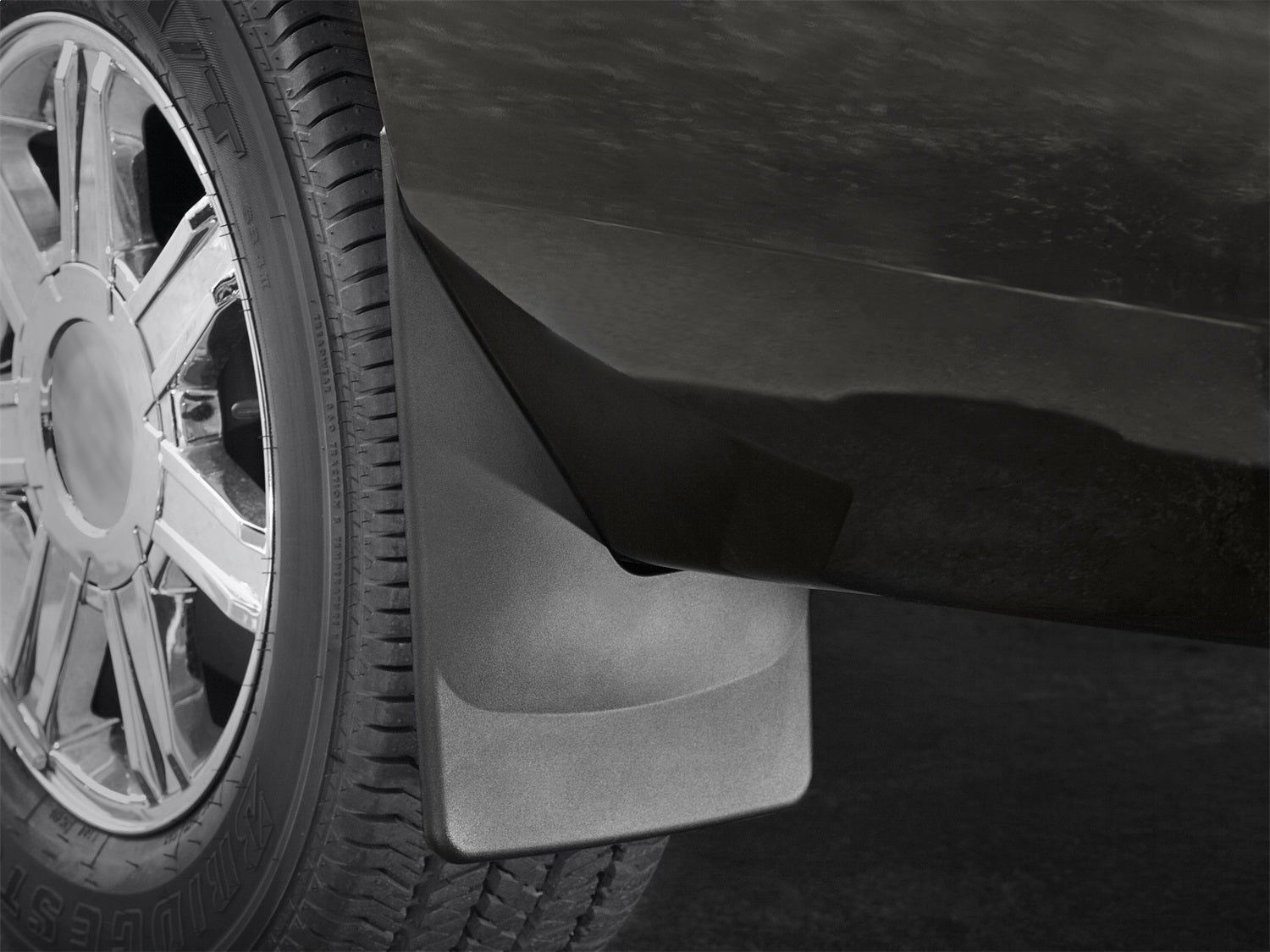 Weathertech 120072 MudFlap No-Drill DigitalFit®; Black; Weathertech 120072