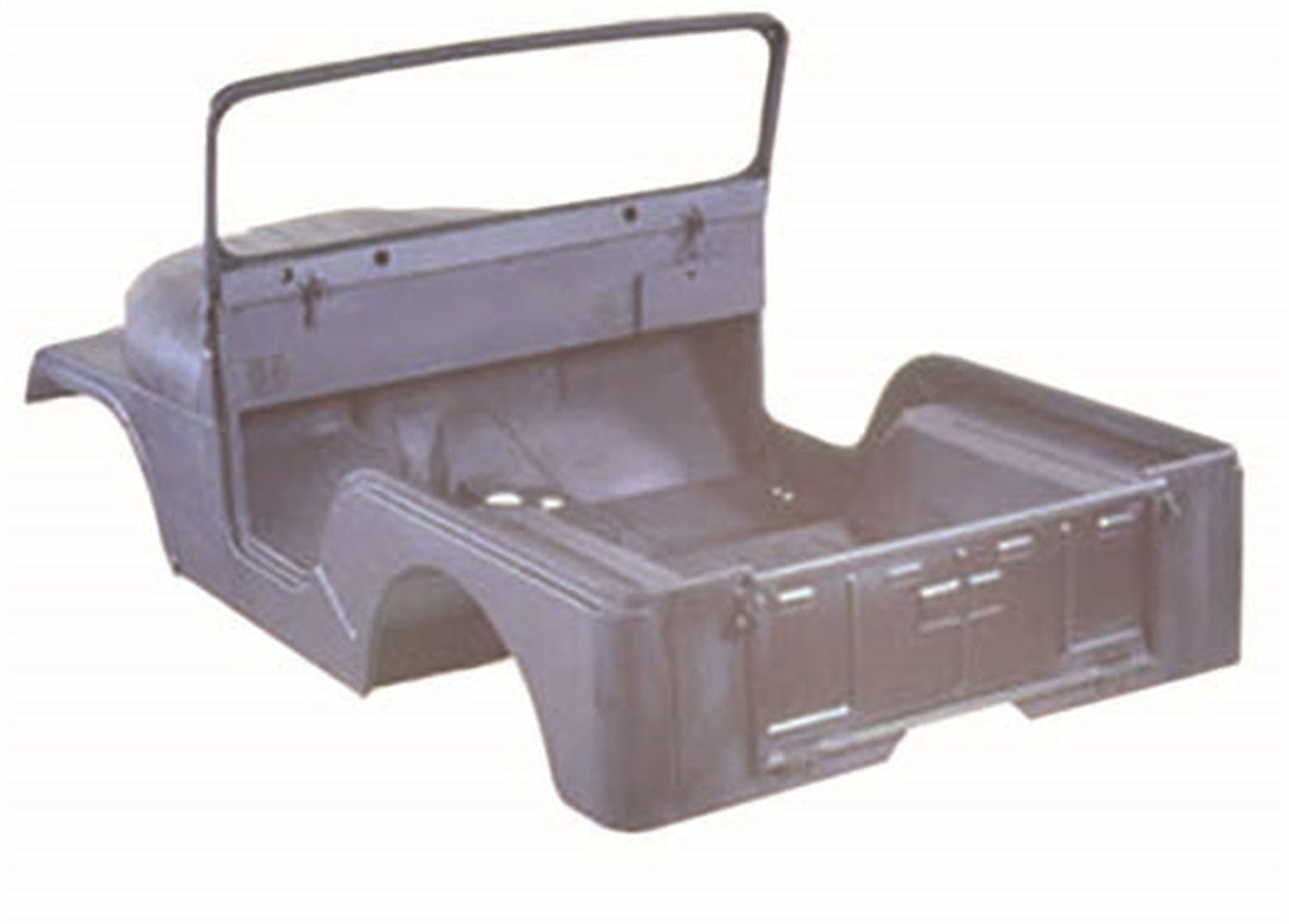 Omix 12001.10 Steel Body Kit; Incl. Body Tub/Hood/Fenders/Windshield Frame/Tailgate; Omix 12001.10