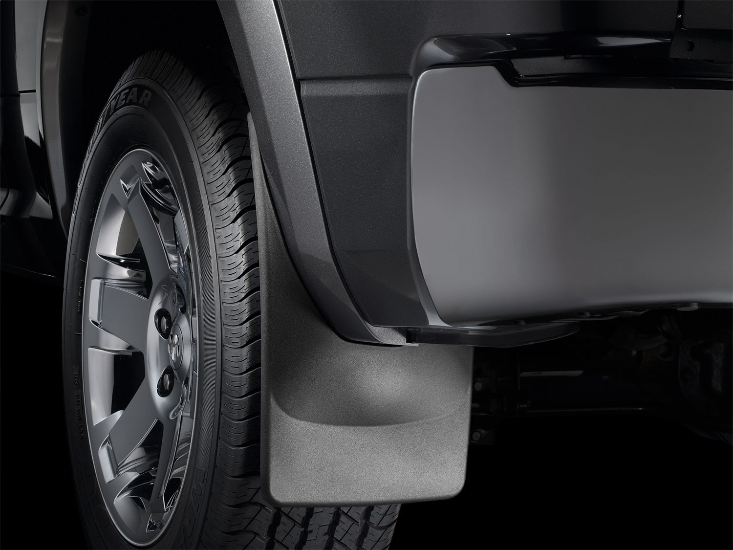 Weathertech 110066-120074 MudFlap No-Drill DigitalFit® MudFlap Kit; Black; Weathertech 110066-120074
