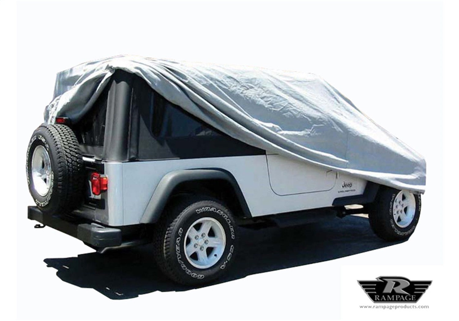 Rampage 1202 Custom Car Cover; 4 Layer; Gray; Incl. Lock; Cable; Storage Bag; Rampage 1202