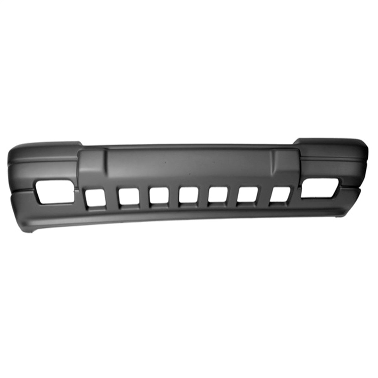 Omix 12037.28 Bumper Cover-Front; Black; Stock Replacement; w/o Fog Lights; Omix 12037.28