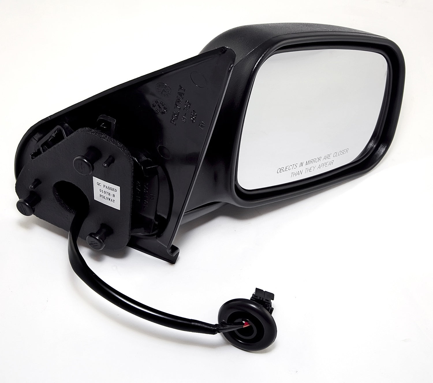 Omix 12039.25 Door Mirror; Right; Power; Non Heated; Black; Omix 12039.25