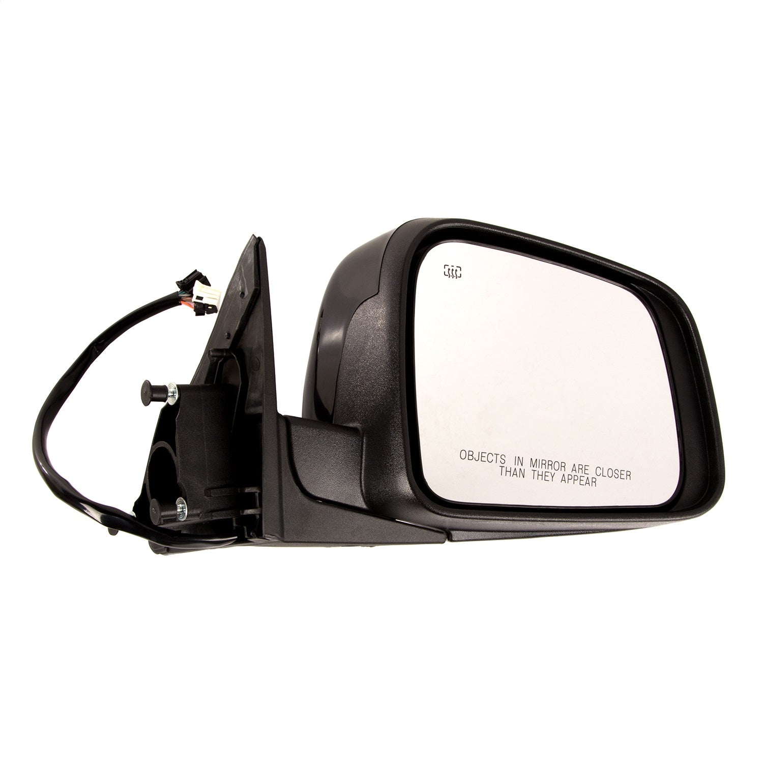 Omix 12039.36 Door Mirror; Right; Power; Heat; Memory; w/Signal; Black; Omix 12039.36