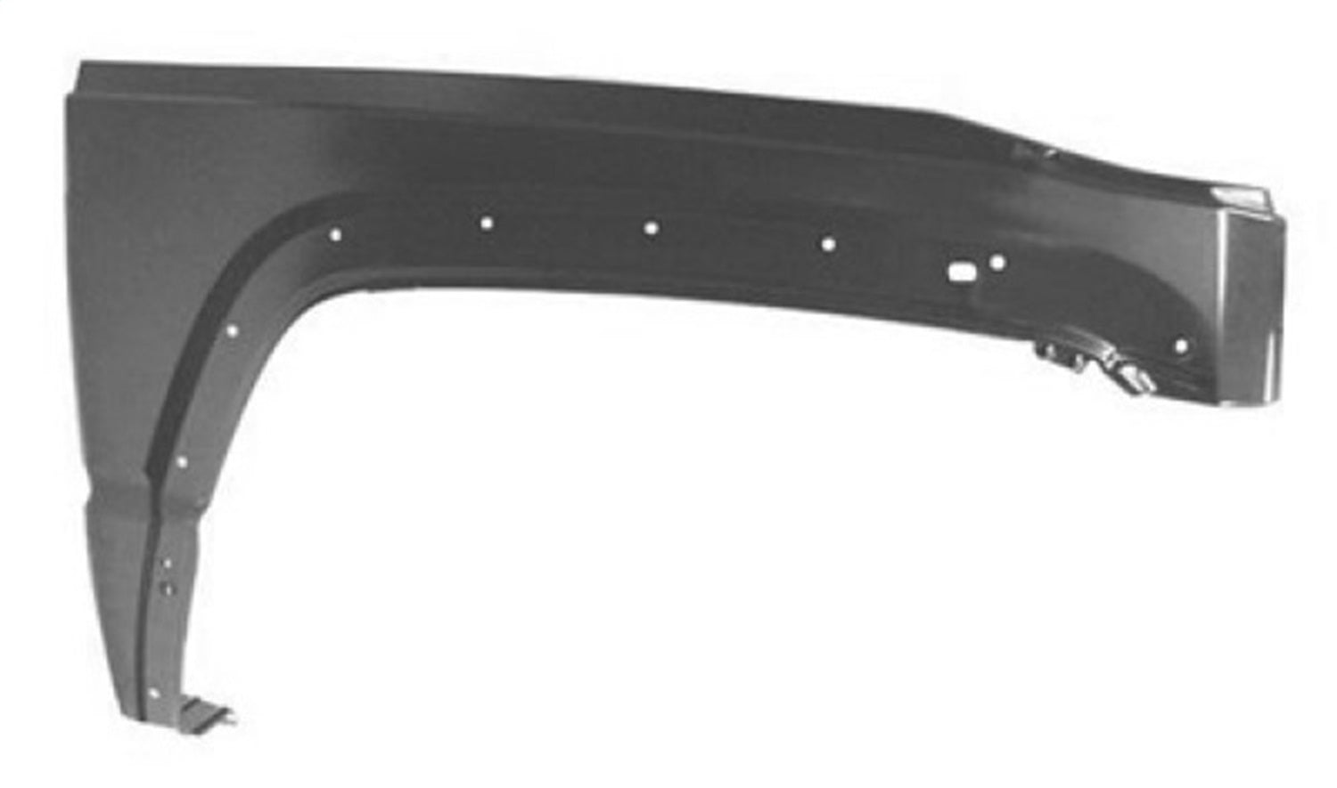 Omix 12043.04 Fender; Front Right; Black; Replacement; Omix 12043.04