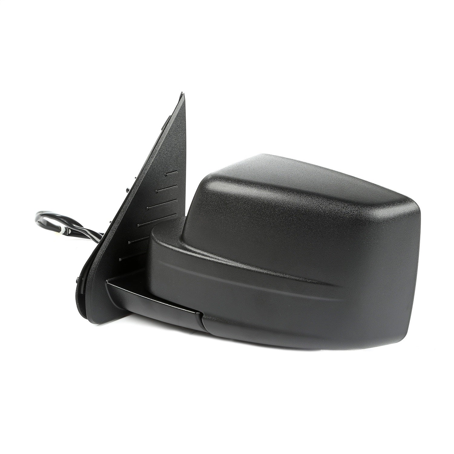 Omix 12043.10 Door Mirror; Left; Power; Heated; Folding; Black; Omix 12043.10